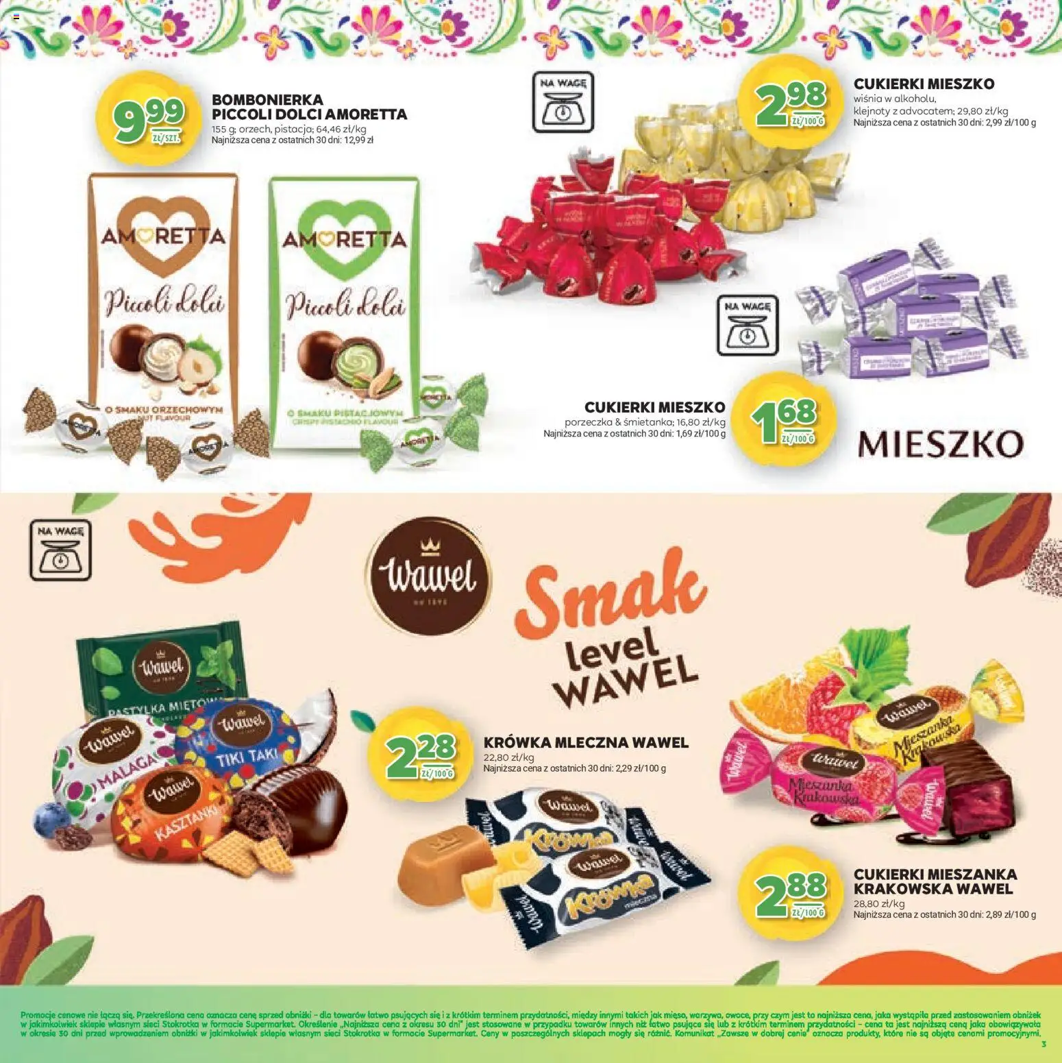 Stokrotka Gazetka - Wiosenne Inspiracje od 26.02.2026 | Strona: 3 | Produkty: Stokrotka, Bombonierka, Porzeczka, Cukierki