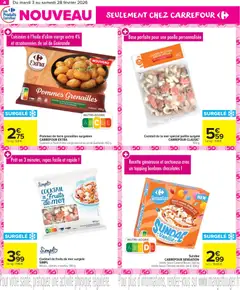 Carrefour Market - Prévisualisation de Carrefour Market Les nouveautés carrefour valide à partir de 03.02.2026 | Page: 4 | Produits: Crevettes, Sel, Pommes, Bonbons