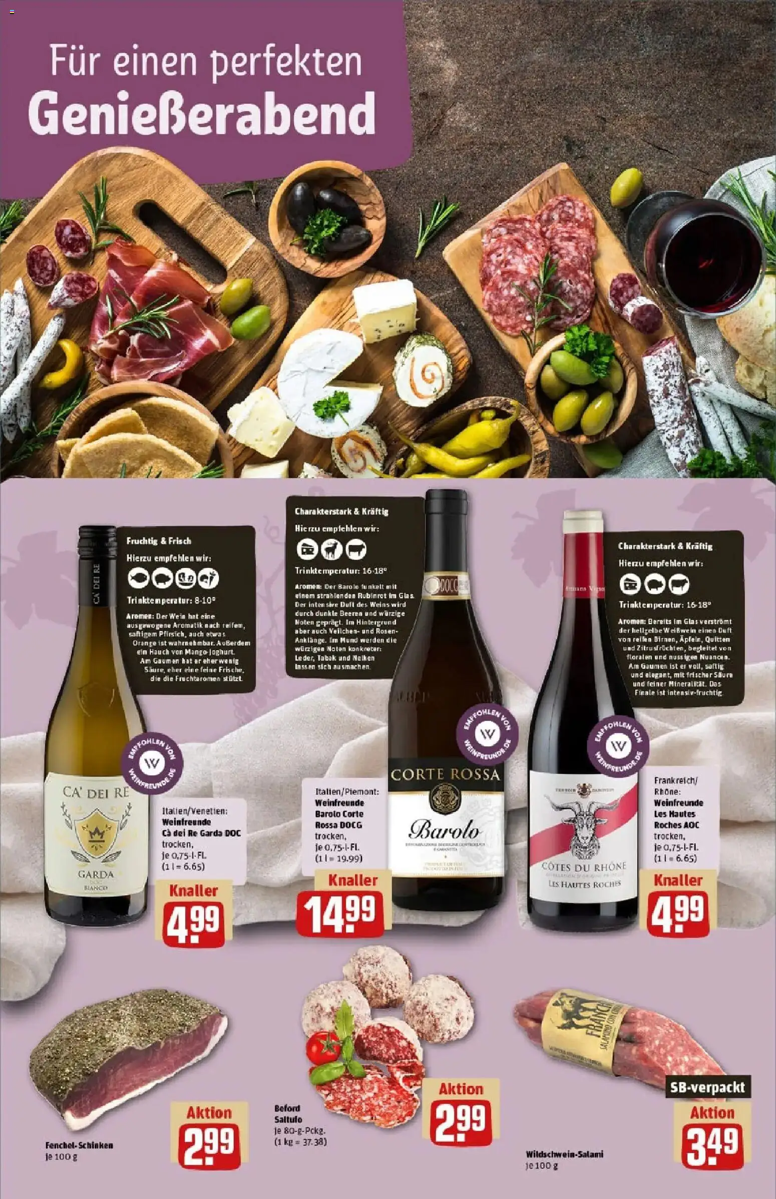 Rewe prospekt Stolberg / Breinig	 – gültig ab 01.12.2025 | Seite: 19 | Produkte: Weißwein, Mango, Salami, Wein