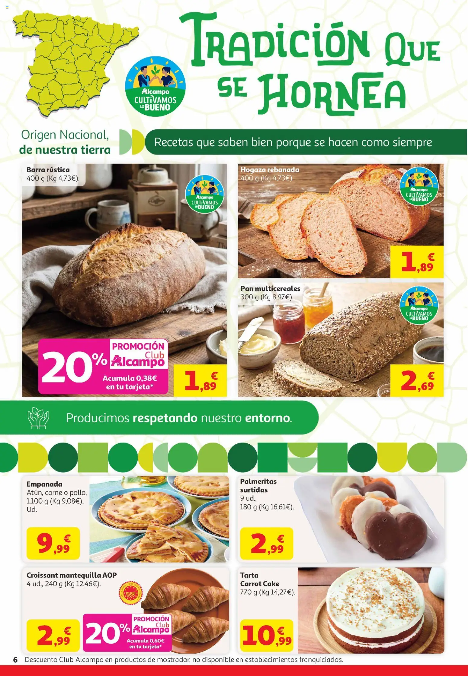 Alcampo Canarias │ válido desde el 21.04.2026 | Página: 6 | Productos: Pan, Croissant, Συσκευή ροής