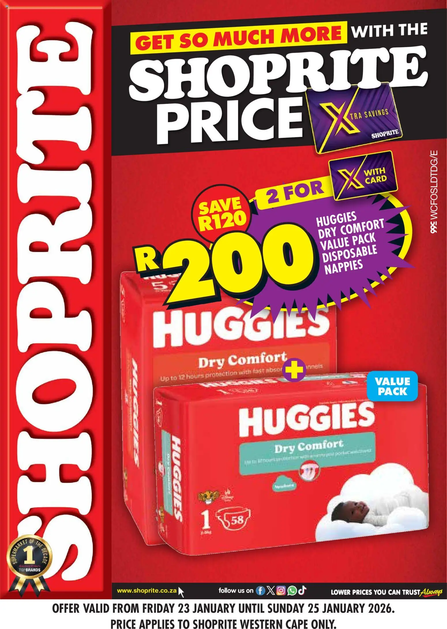New Shoprite catalogue – valid from 23.01.2026 | Page: 1 | Products: Nappies