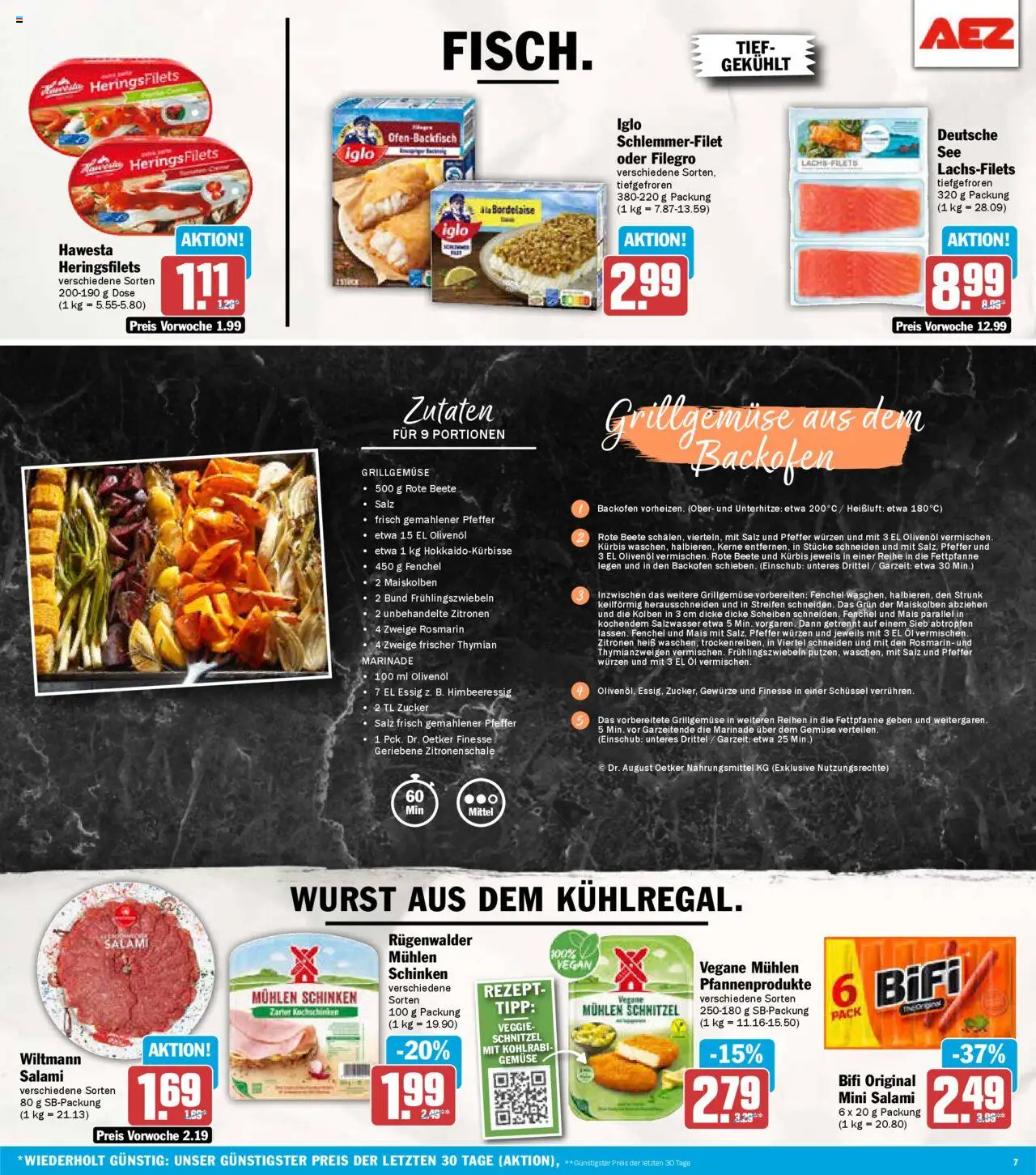 AEZ Prospekt 	 – gültig ab 13.10.2025 | Seite: 7 | Produkte: Kohlrabi, Schnitzel, Kürbis, Backofen