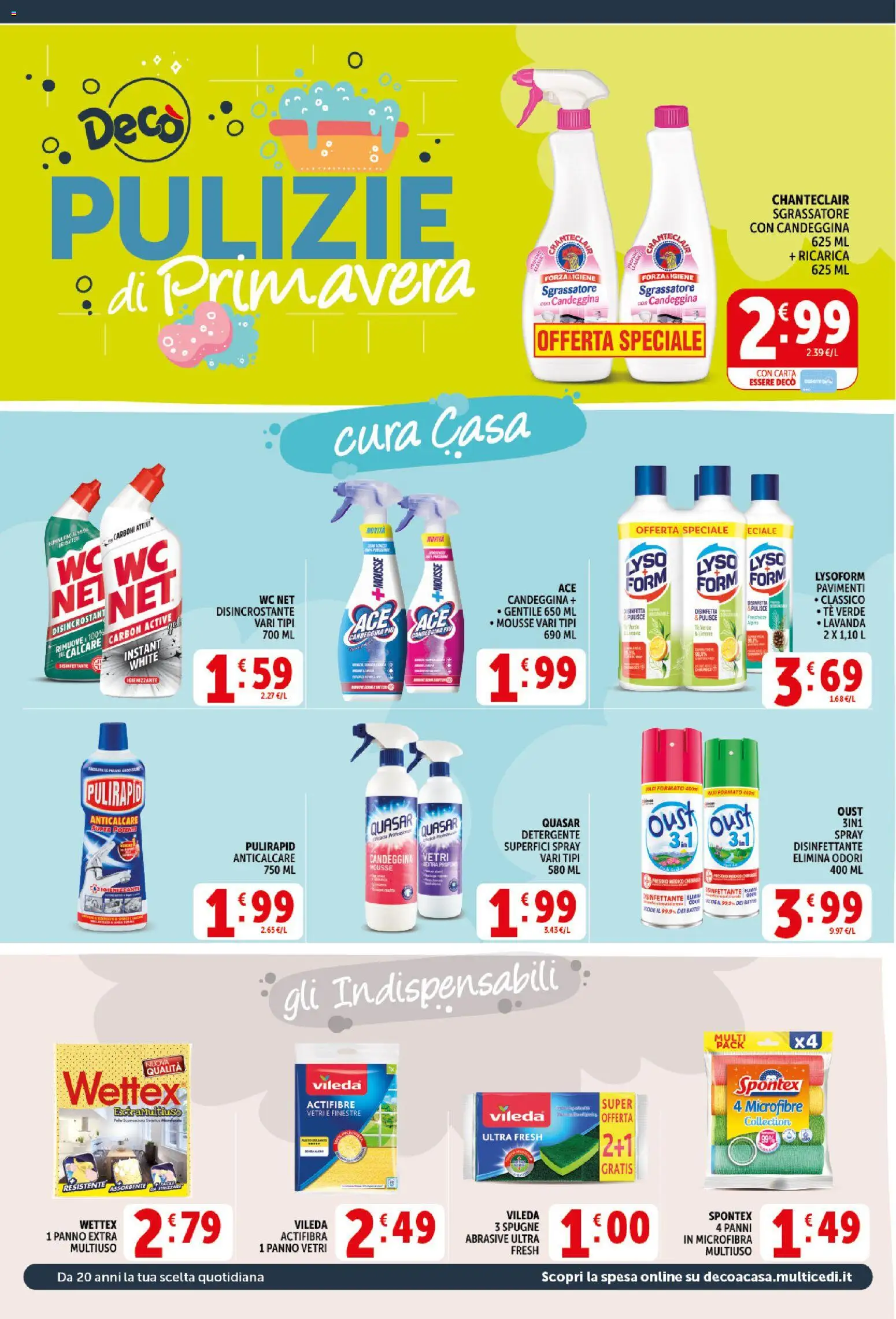 Volantino Decò del 21.04.2026 | Pagina: 18 | Prodotti: Detergente, Sgrassatore, Lavanda, Profumo