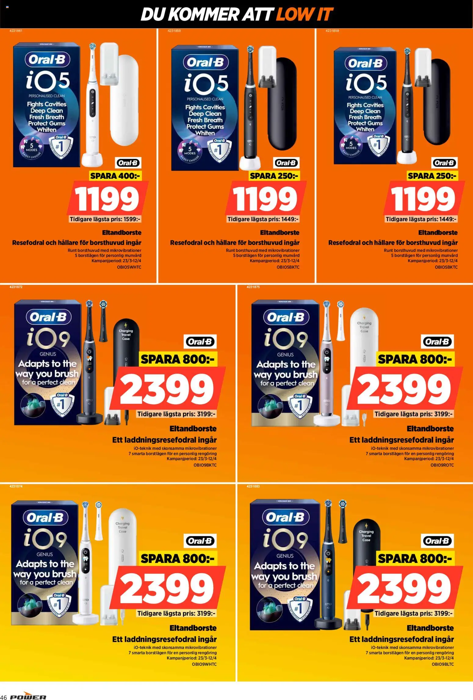 Power reklamblad aktuell från 30.03.2026 | Sida: 46 | Produkter: Eltandborste