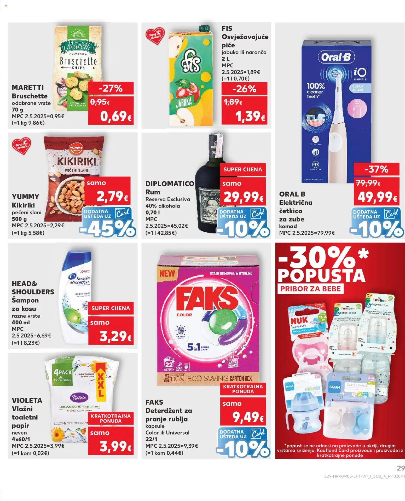 Kaufland katalog | vrijedi od 28.01.2026 | Stranica: 29 | Proizvodi: Faks, Četkica za zube, Rum, Jabuka