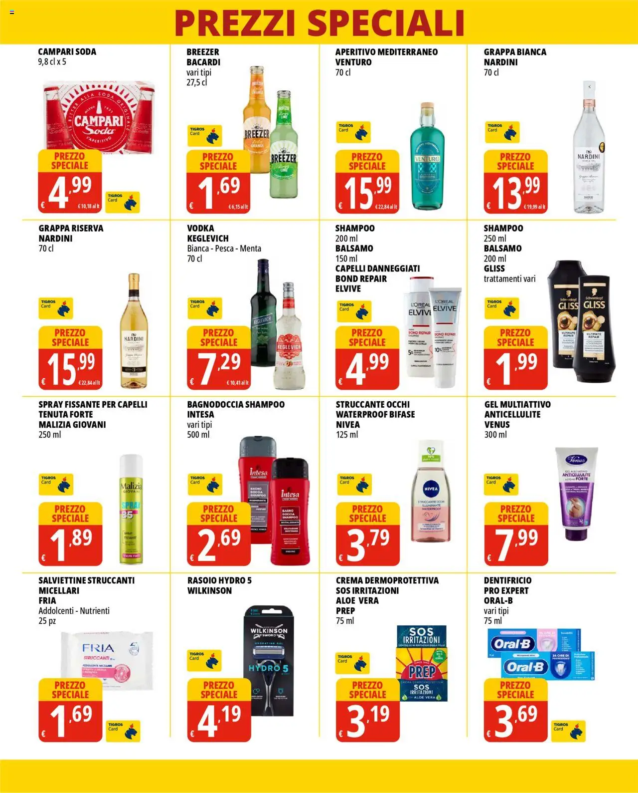 Volantino Tigros del 18.06.2025 | Pagina: 6 | Prodotti: Struccante, Rasoio, Vodka, Grappa