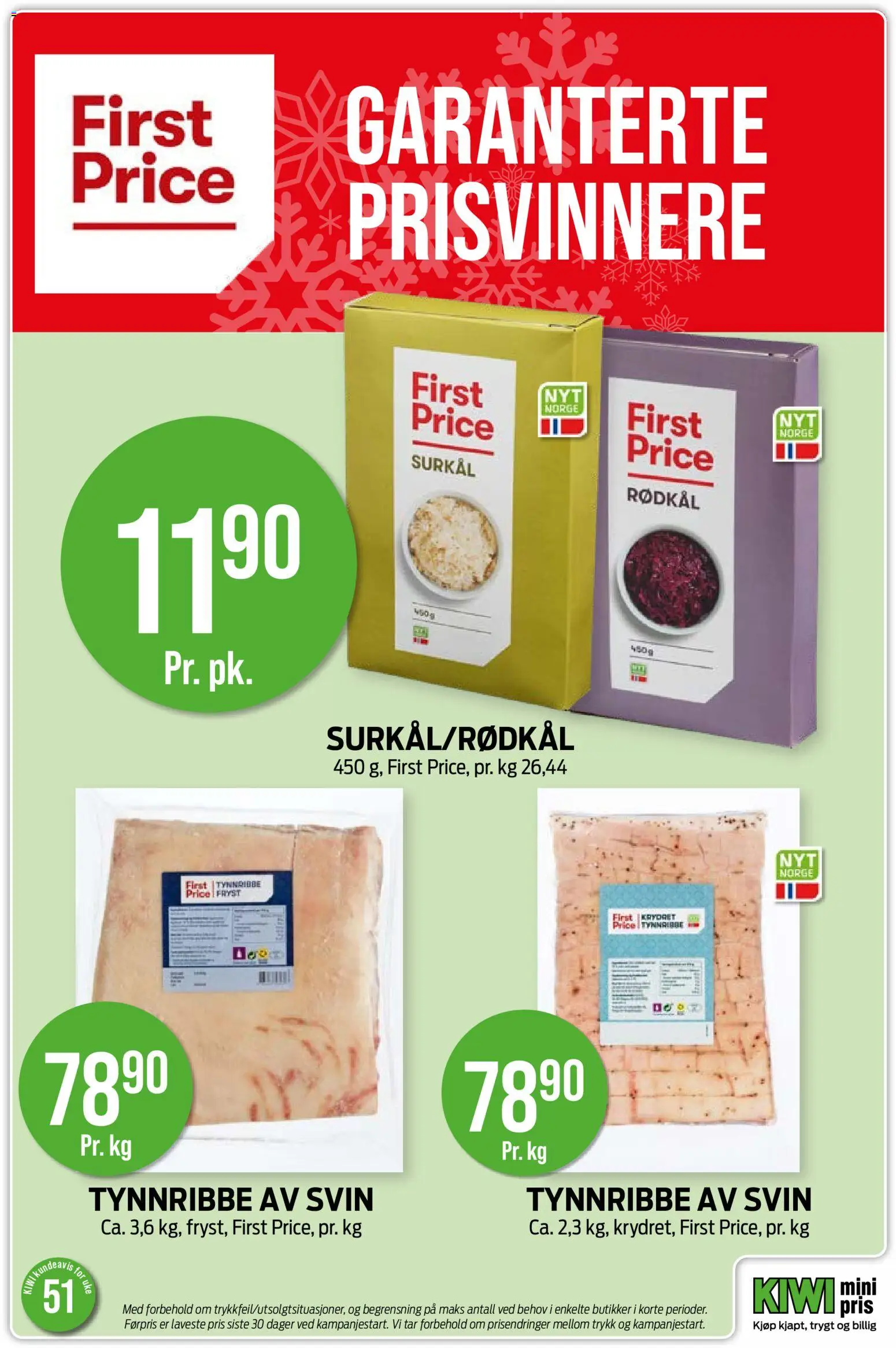 {H1} | Side: 11 | Produkter: Svin, Kiwi, Rødkål, Surkål