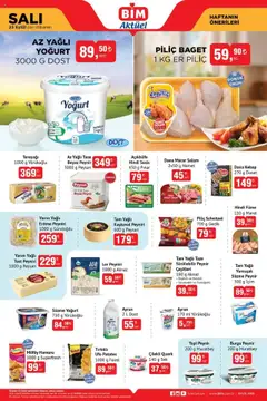 BİM Katalog - 23.09.2025 tarihinden itibaren geçerlidir | Sayfa: 2 | Ürünler: Salam, Süzme peynir, Sosis, Hindi füme