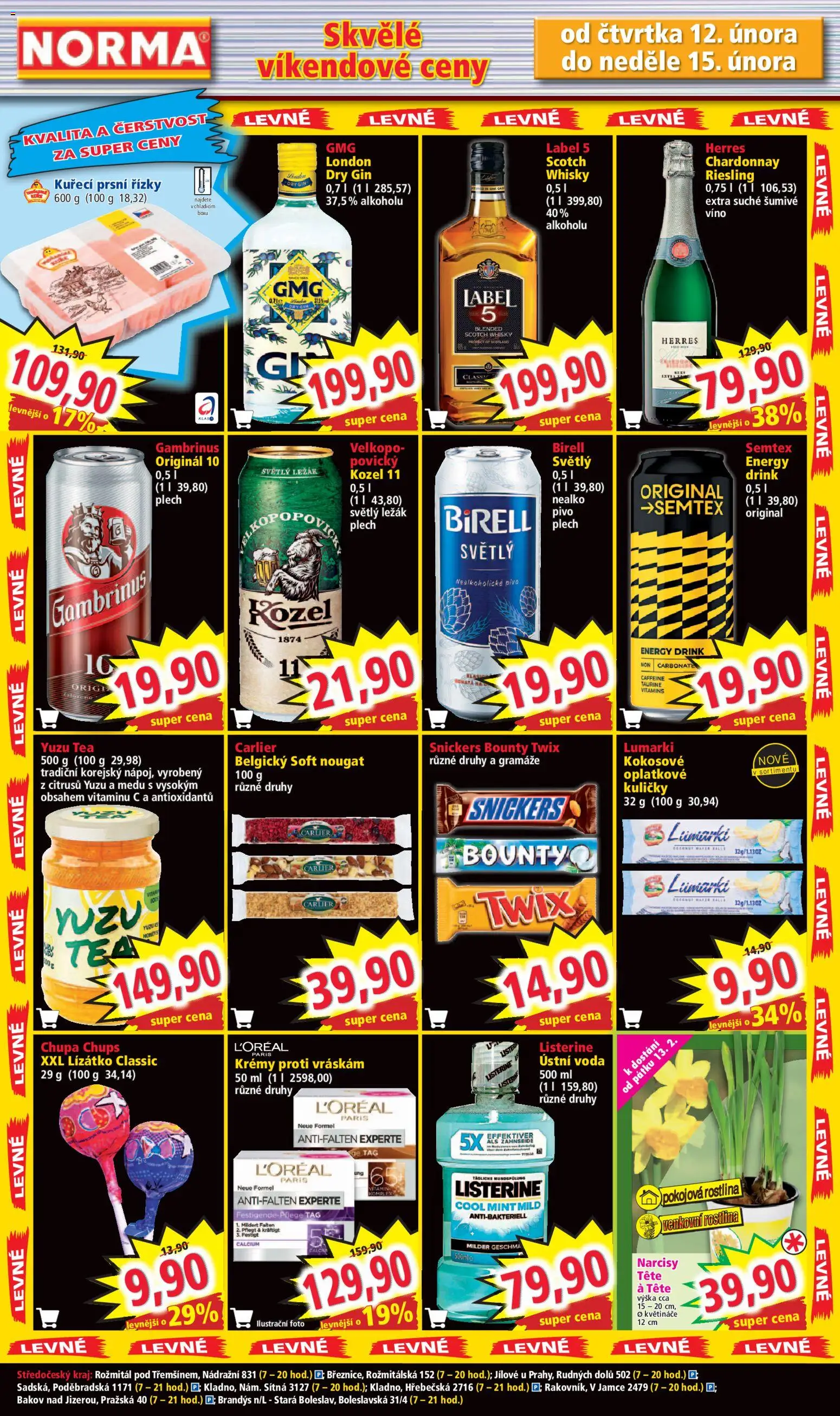 Norma leták od 09.02.2026 | Strana: 7 | Produkty: Voda, Vitamíny, Semtex, Pivo plech