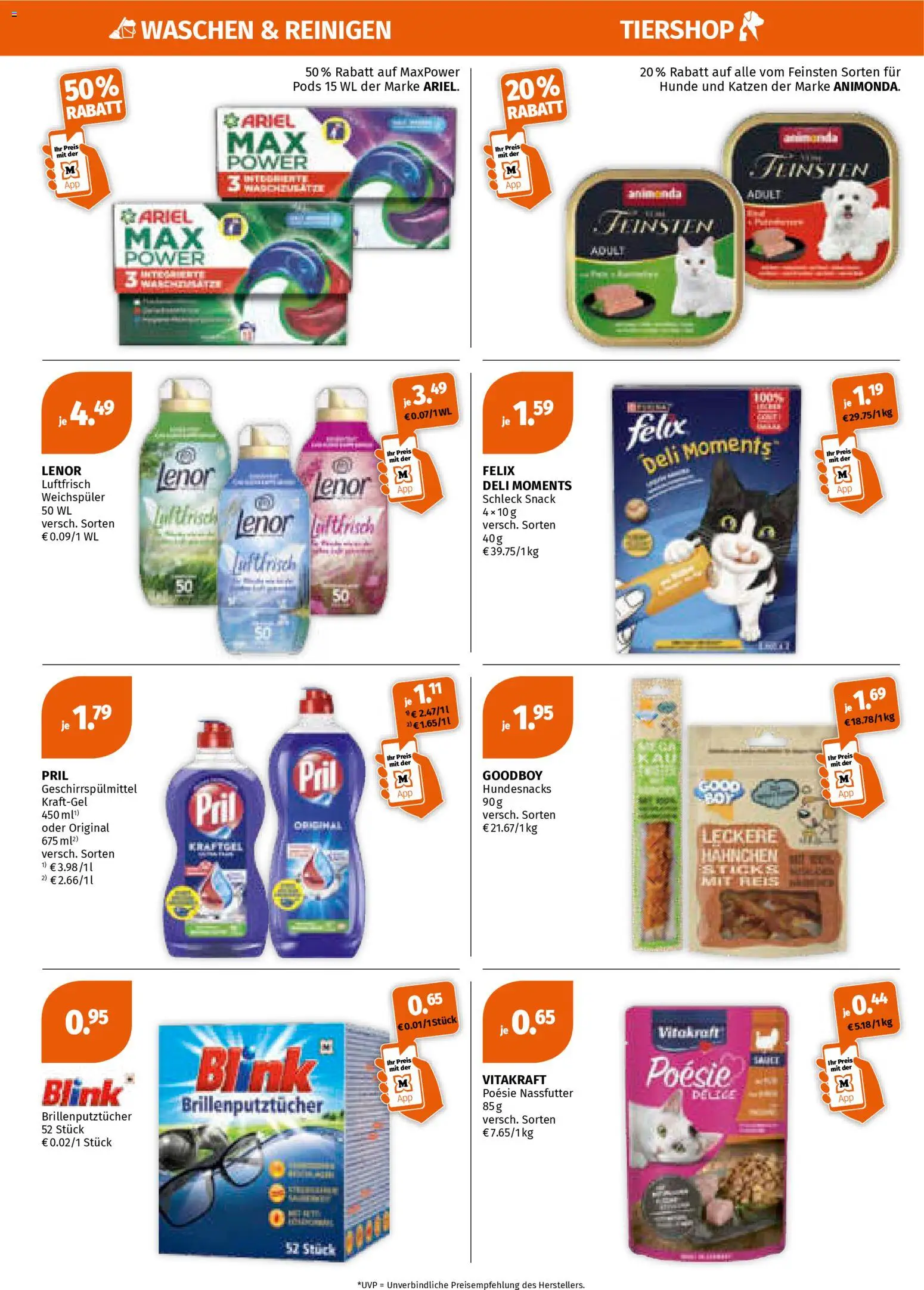 Müller Prospekt 	 – gültig ab 23.02.2026 | Seite: 8 | Produkte: Lenor, Hahnchen, Weichspüler, Geschirrspülmittel