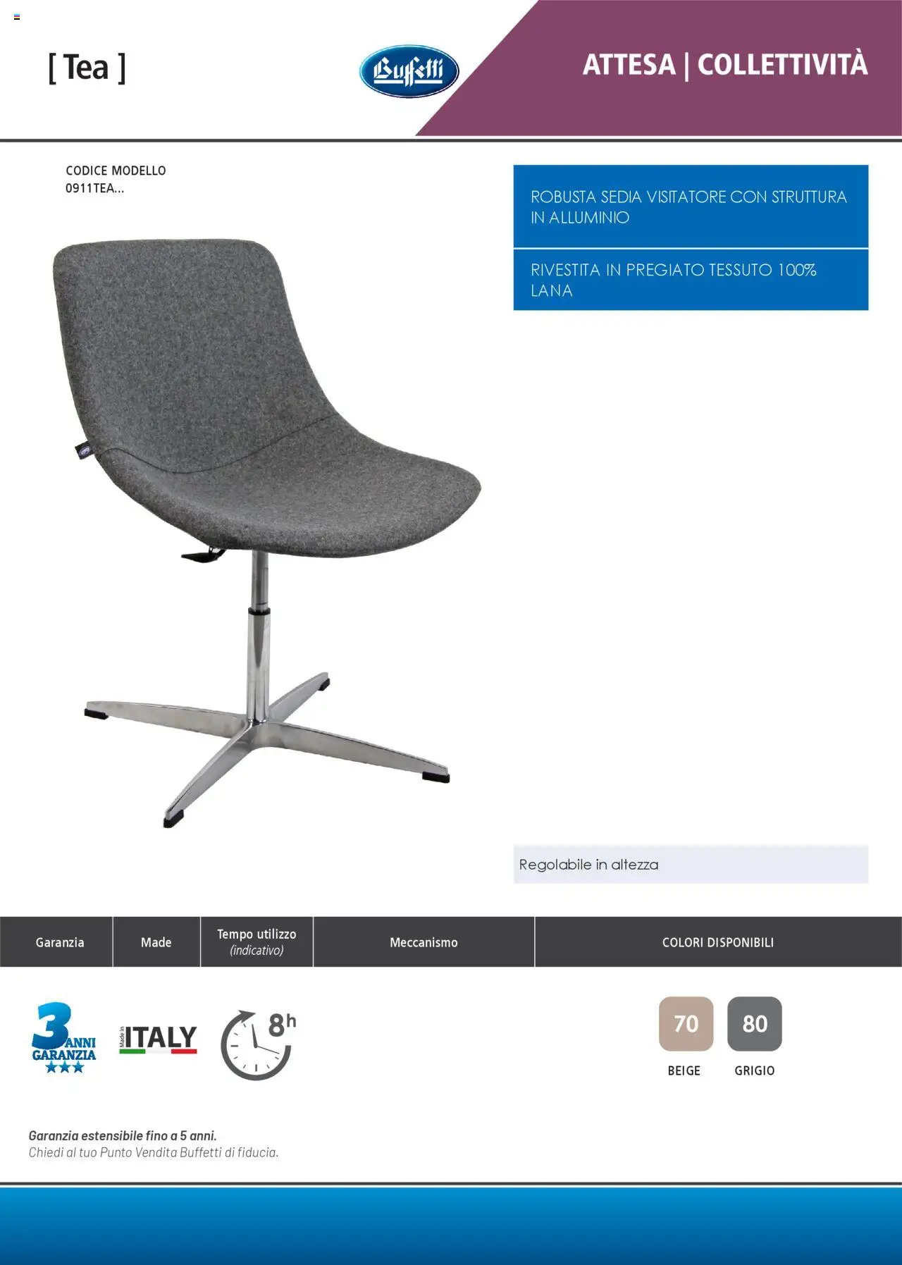 Volantino Buffetti del 28.06.2025 | Pagina: 169 | Prodotti: Alluminio, Sedia