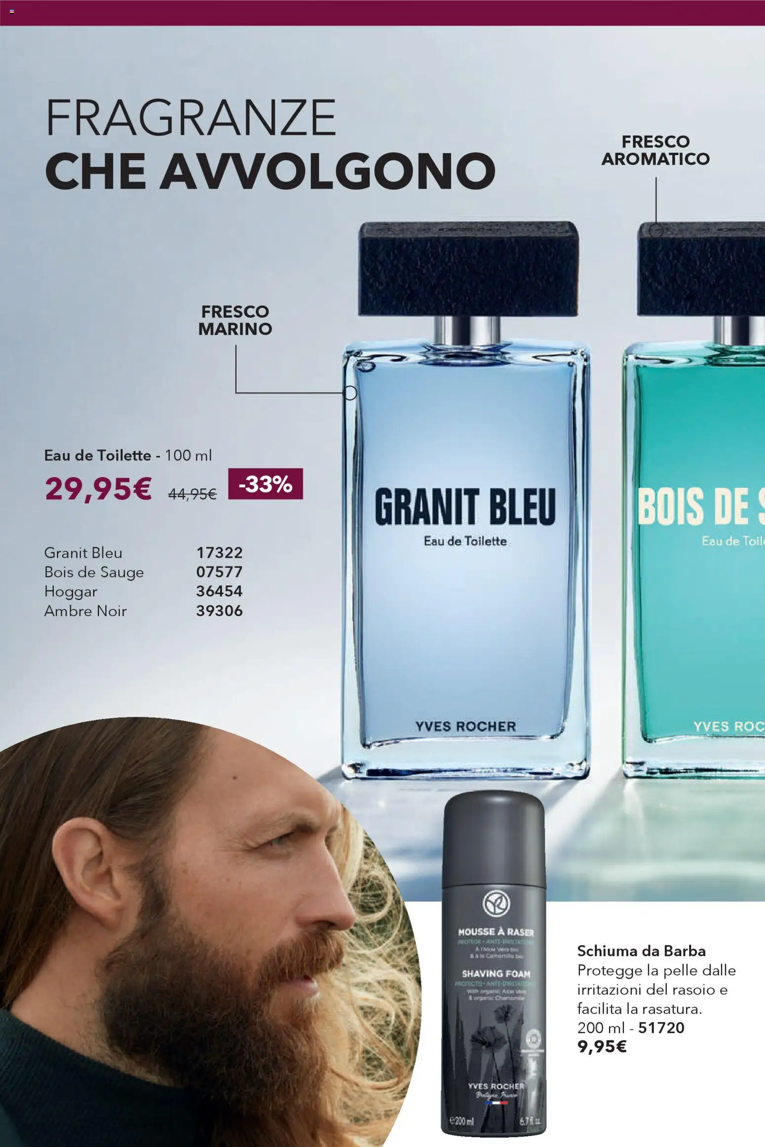 Volantino Yves Rocher del 30.01.2026 | Pagina: 12 | Prodotti: Schiuma da barba, Rasoio