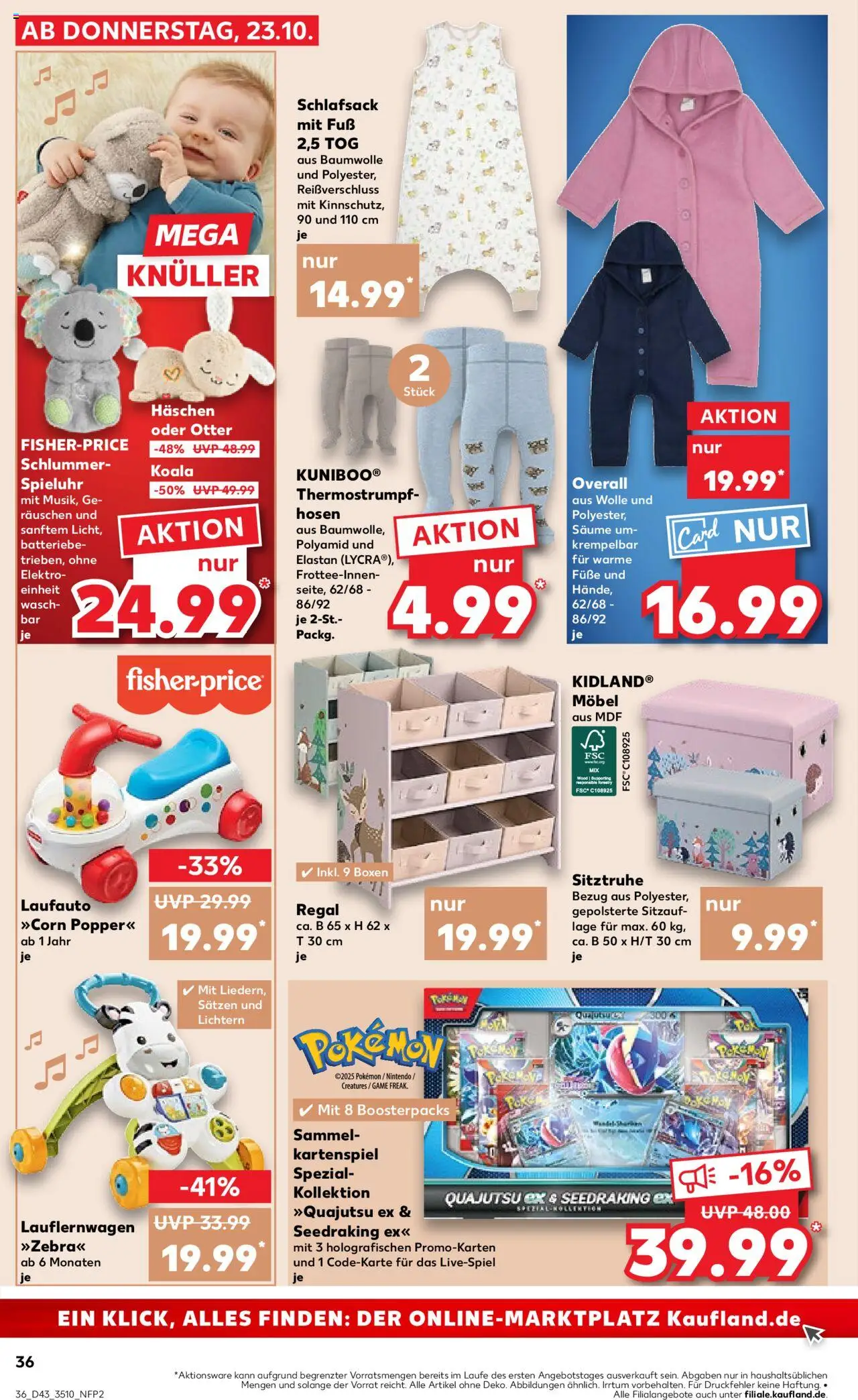 Kaufland prospekt Leipzig	 – gültig ab 23.10.2025 | Seite: 36 | Produkte: Regal, Schlafsack, Overall