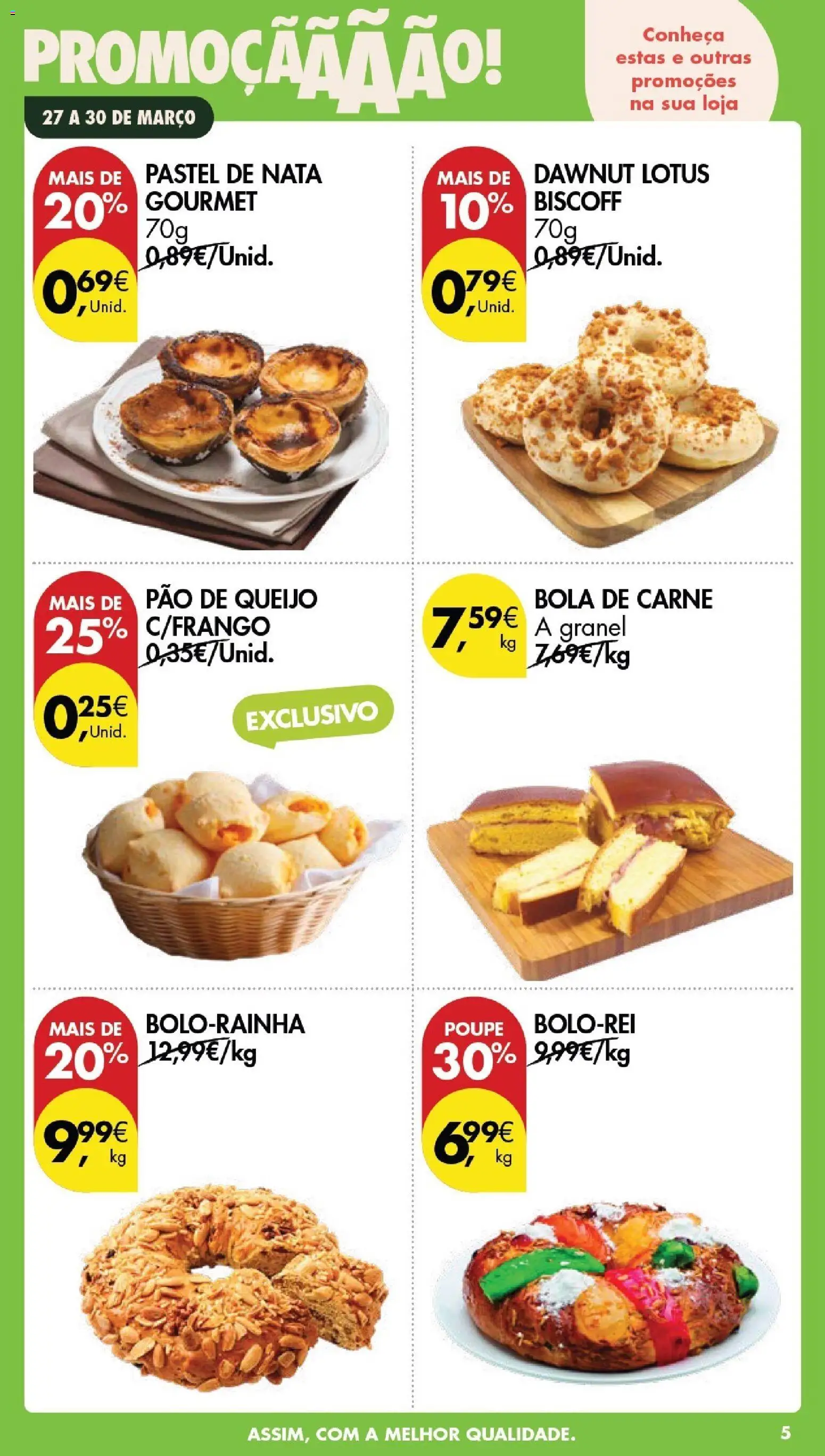 Pingo Doce Poupe este Fim de Semana │ válido de 27.03.2026 | Página: 5 | Produtos: Queijo, Pão, Nata, Carne