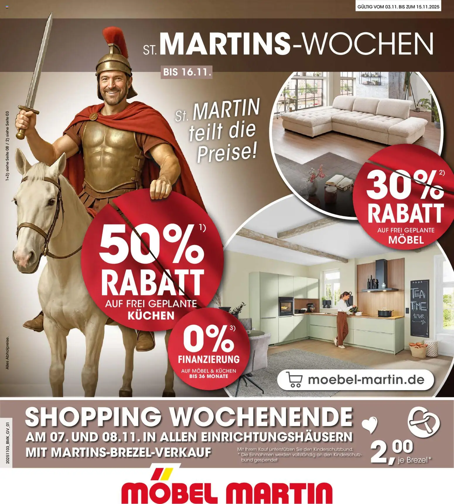 Möbel Martin St. Martins-Wochen – gültig ab 03.11.2025 | Seite: 1 | Produkte: Kuchen
