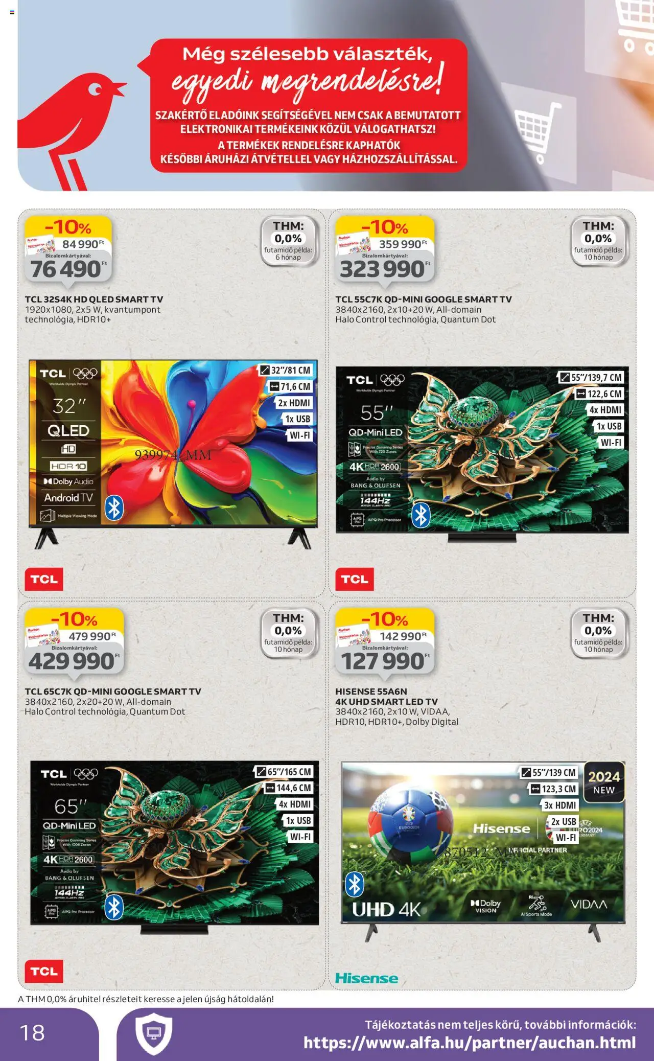 Auchan akciós ujság - amely érvényes a következő dátumtól: 03.07.2025 | Oldal: 18 | Termékek: Audio, USB, TV, Smart tv