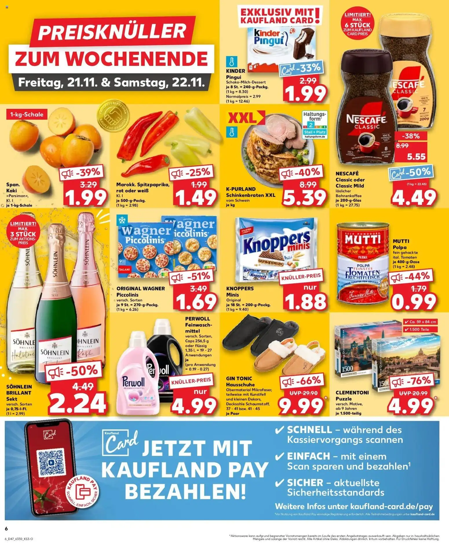 Kaufland prospekt Delmenhorst	 – gültig ab 20.11.2025 | Seite: 6 | Produkte: Nescafe, Nescafe classic, Salami, Gin