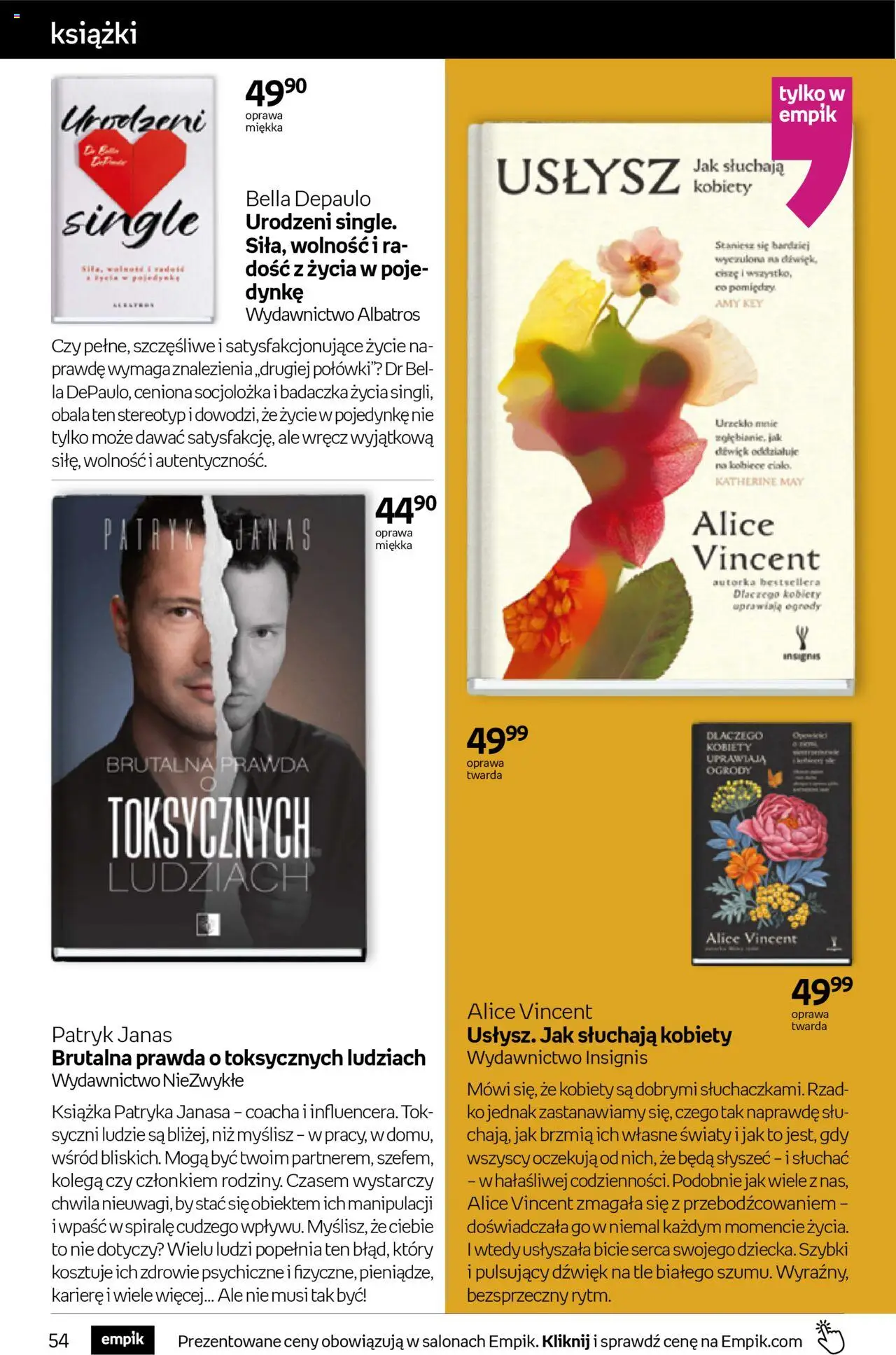 Empik promocje - Tom kultury Książki od 15.10.2025 | Strona: 54 | Produkty: Książki