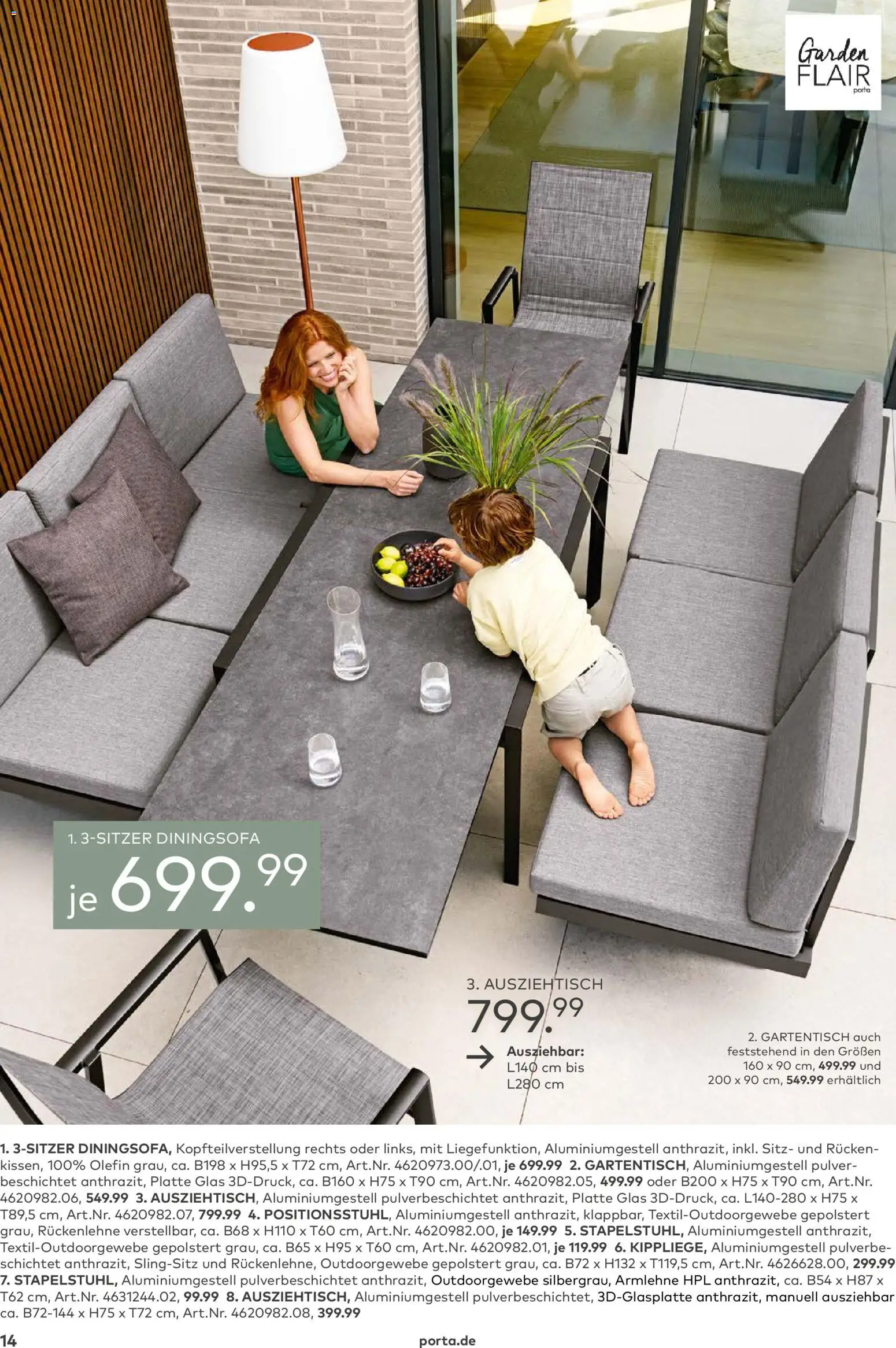 Porta! Gartenmöbel Katalog – gültig ab 01.03.2026 | Seite: 14