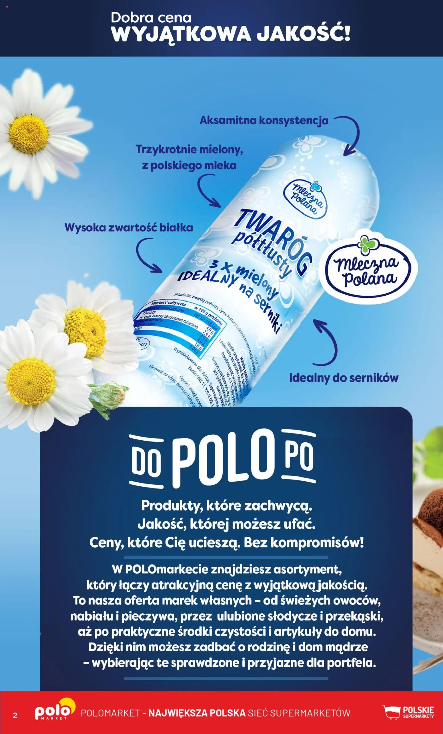 POLOmarket Gazetka - Wyjatkowa Jakość od 19.11.2025 | Strona: 2 | Produkty: Słodycze, Mleka, Mleko, Twaróg