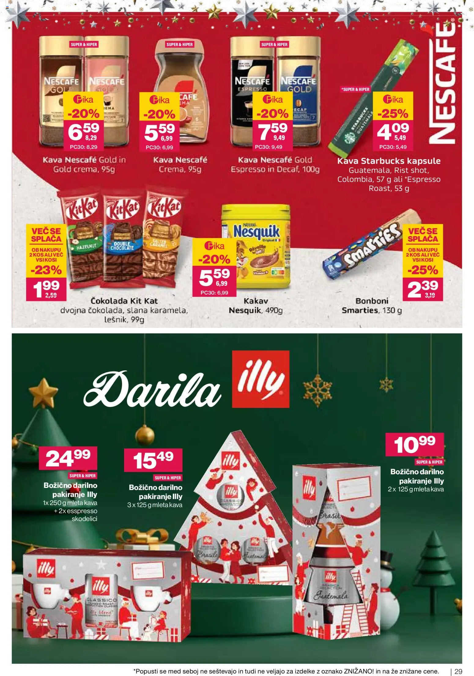 Novi Mercator katalog ponudbe – veljaven od 03.12.2025 | Stran: 29 | Izdelki: Bonboni, Kos, Kava, Cokolada