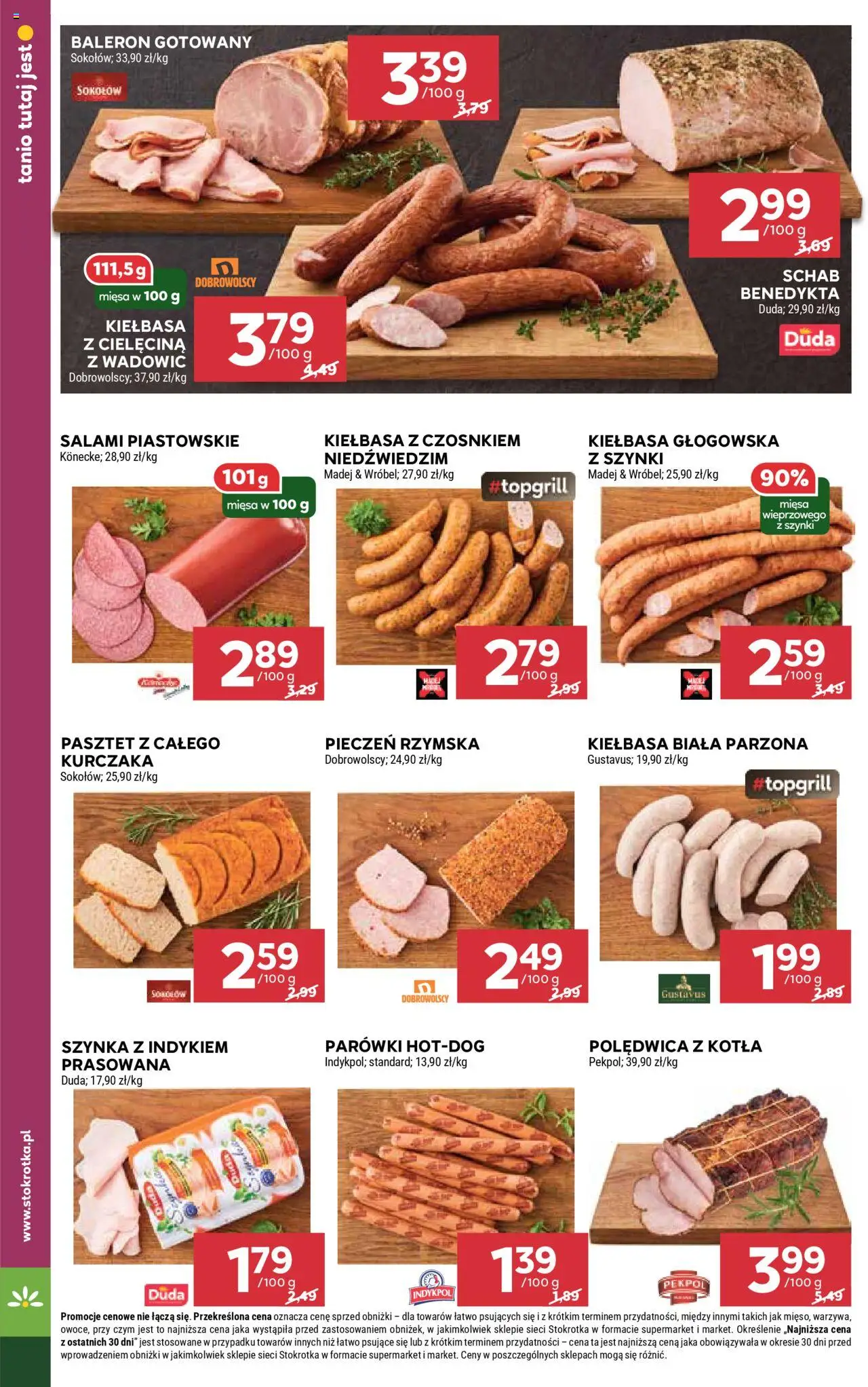 Stokrotka Gazetka od 13.08.2025 | Strona: 12 | Produkty: Kiełbasa, Stokrotka, Parówki, Szynka