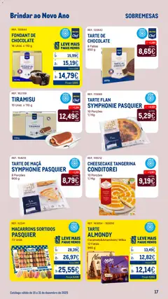 Pré-visualização Makro Catálogo Brindar ao Ano Novo válido de 15.12.2025 | Página: 17 | Produtos: Faca, Maça, Chocolate, Tarte
