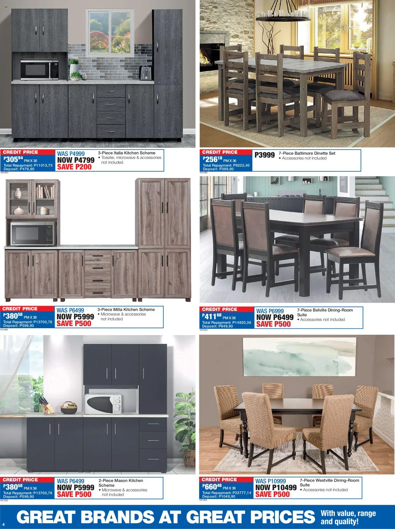 New OK Furniture catalogue – valid from 19.01.2026 | Page: 4 | Products: Microwave, Dinette set