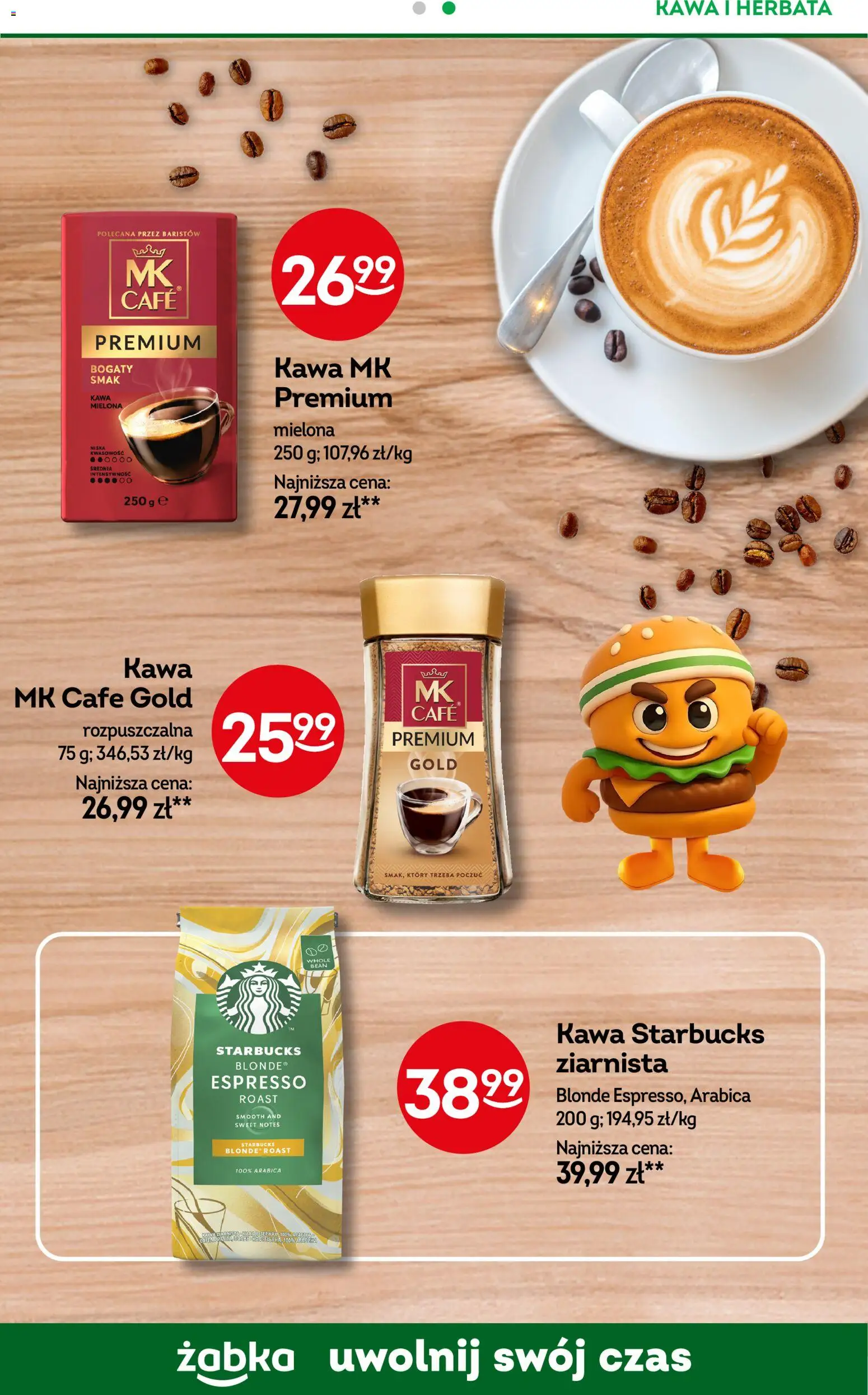 Żabka Gazetka - Codzienne produkty od 05.11.2025 | Strona: 21 | Produkty: Kawa starbucks, Kawa, Herbata