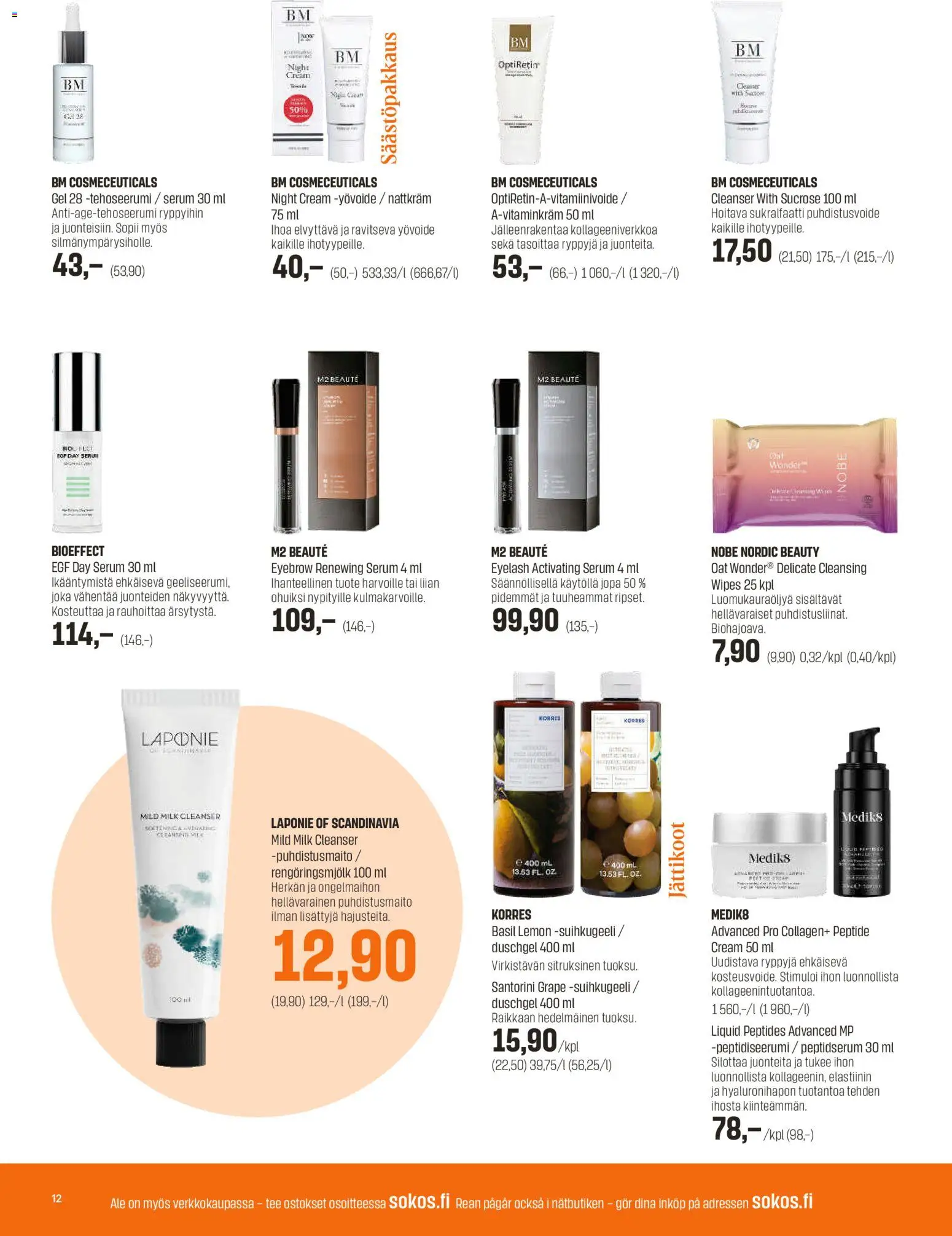 Sokos tarjoukset – voimassa 27.12.2025 alkaen | Sivu: 12 | Tuotteet: Yövoide, Suihkugeeli, Tee