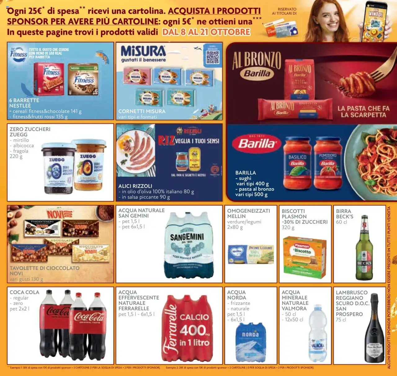 Volantino Conad del 08.10.2025 | Pagina: 9 | Prodotti: Cereali, Salsa, Pomodoro, Acqua minerale