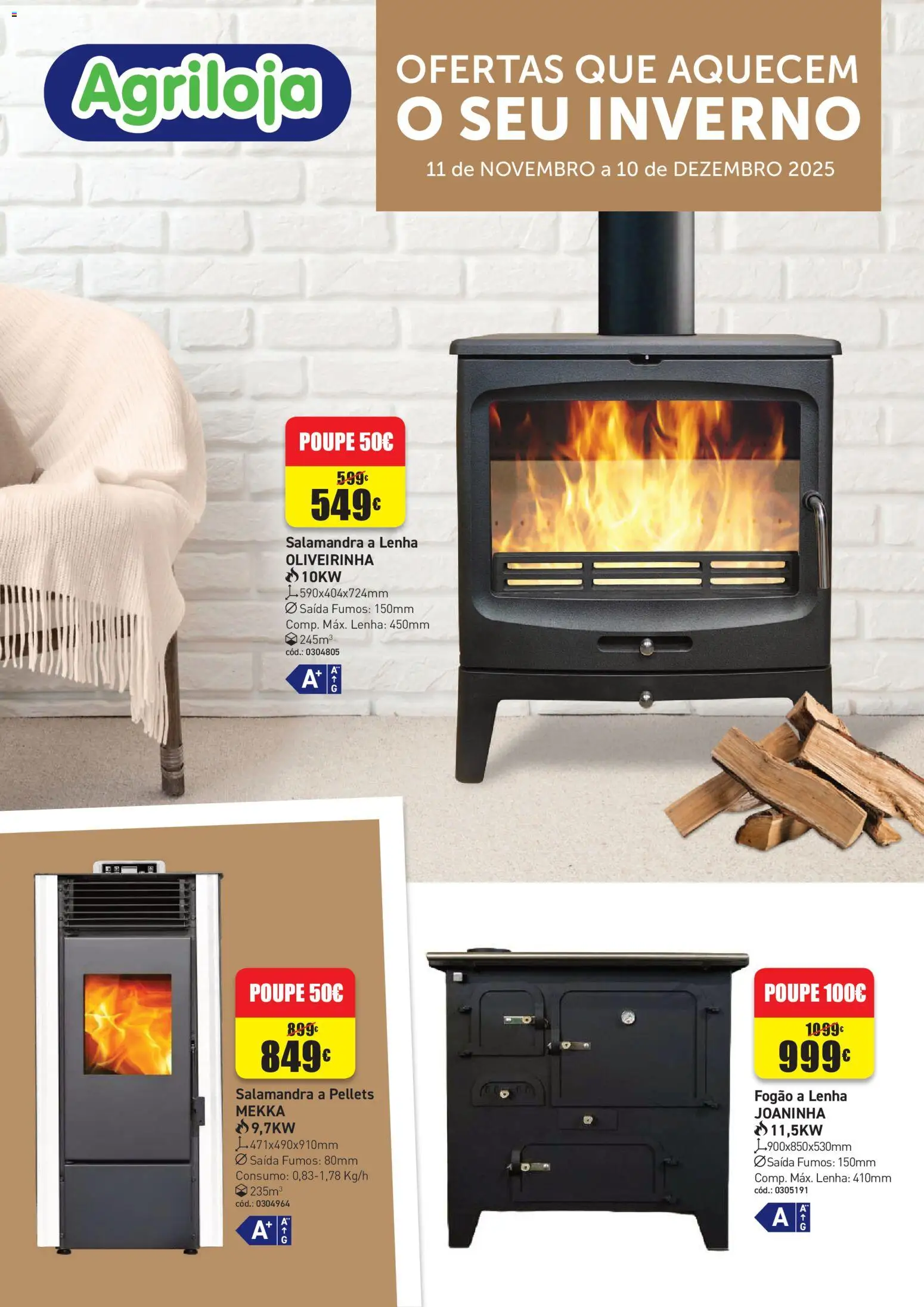 Agriloja - folheto │ válido de 11.11.2025 | Página: 1 | Produtos: Fogão