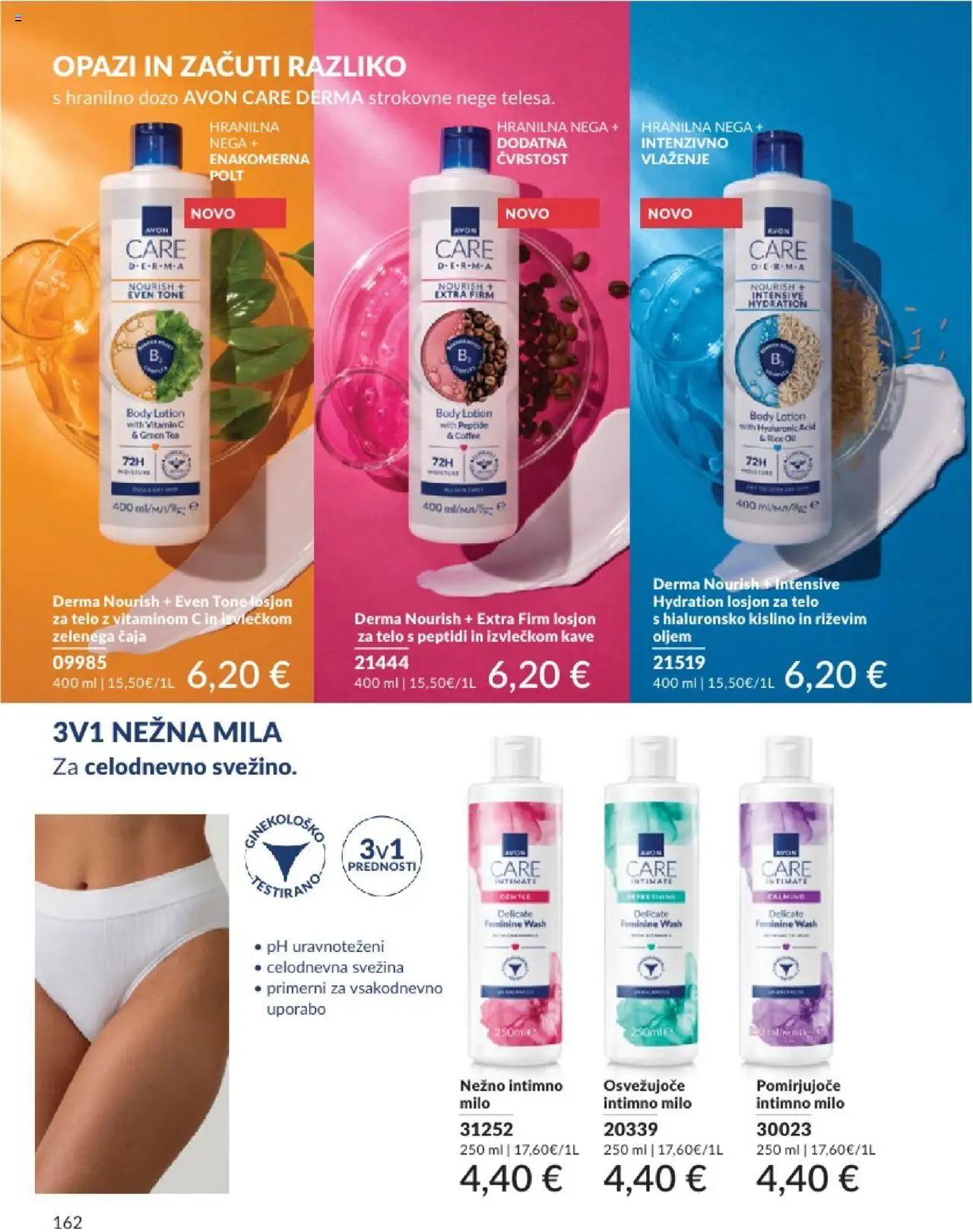 Avon katalog │ velja od 01.07.2025 | Stran: 162 | Izdelki: Intimno milo, Milo