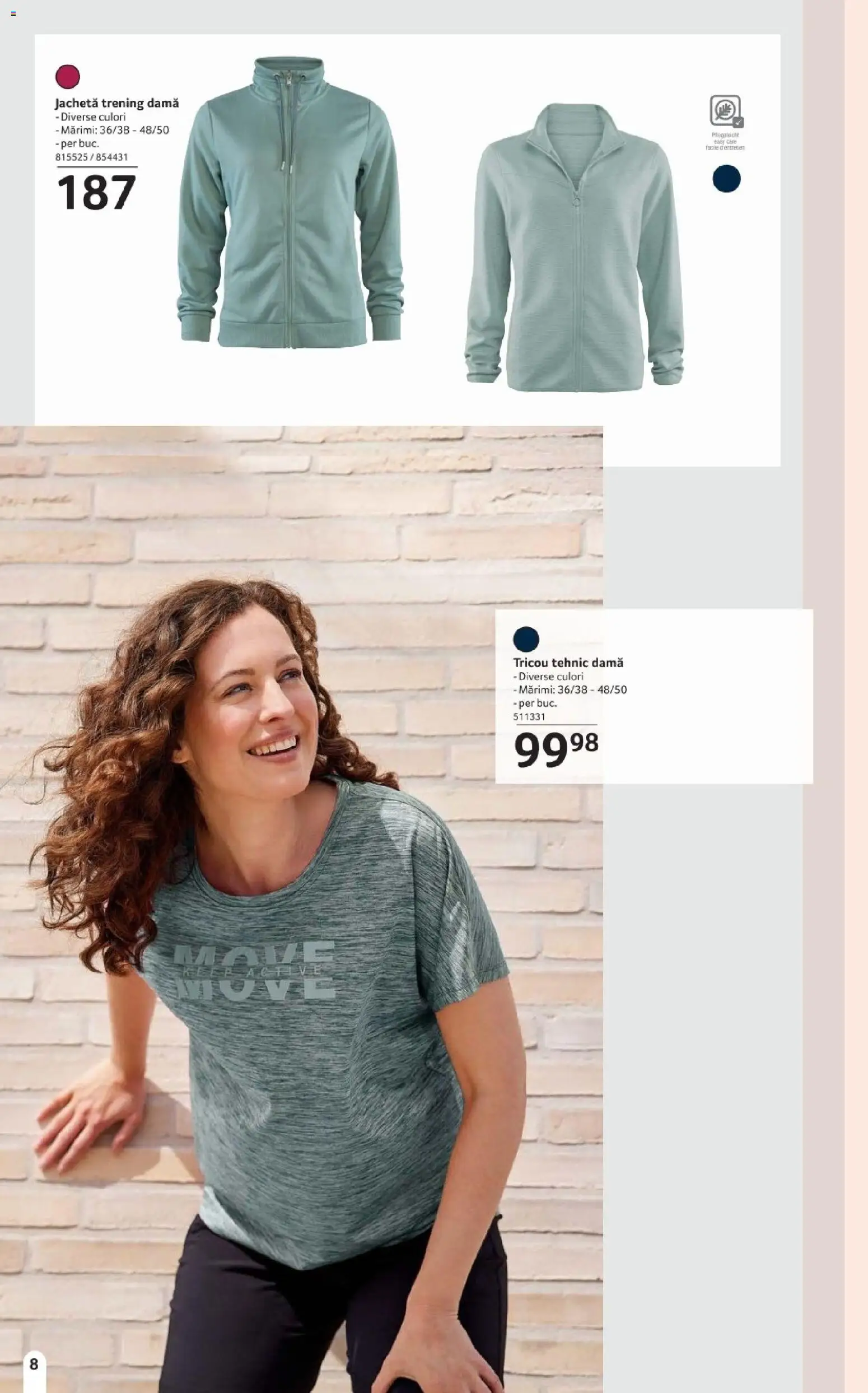 Noul catalog Selgros – valabil de la 20.03.2026 | Pagină: 8 | Produse: Jachetă, Trening, Tricou