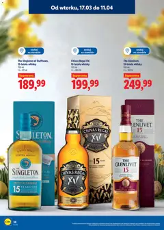 Pogląd oferty "Chivas Regal XV, 15-letnia whisky, 700 ml, 15-letnia whisky" - ważna od 17.03.2026 | Strona: 37 | Produkty: Chivas Regal, Whisky Chivas Regal, Regał, Whisky