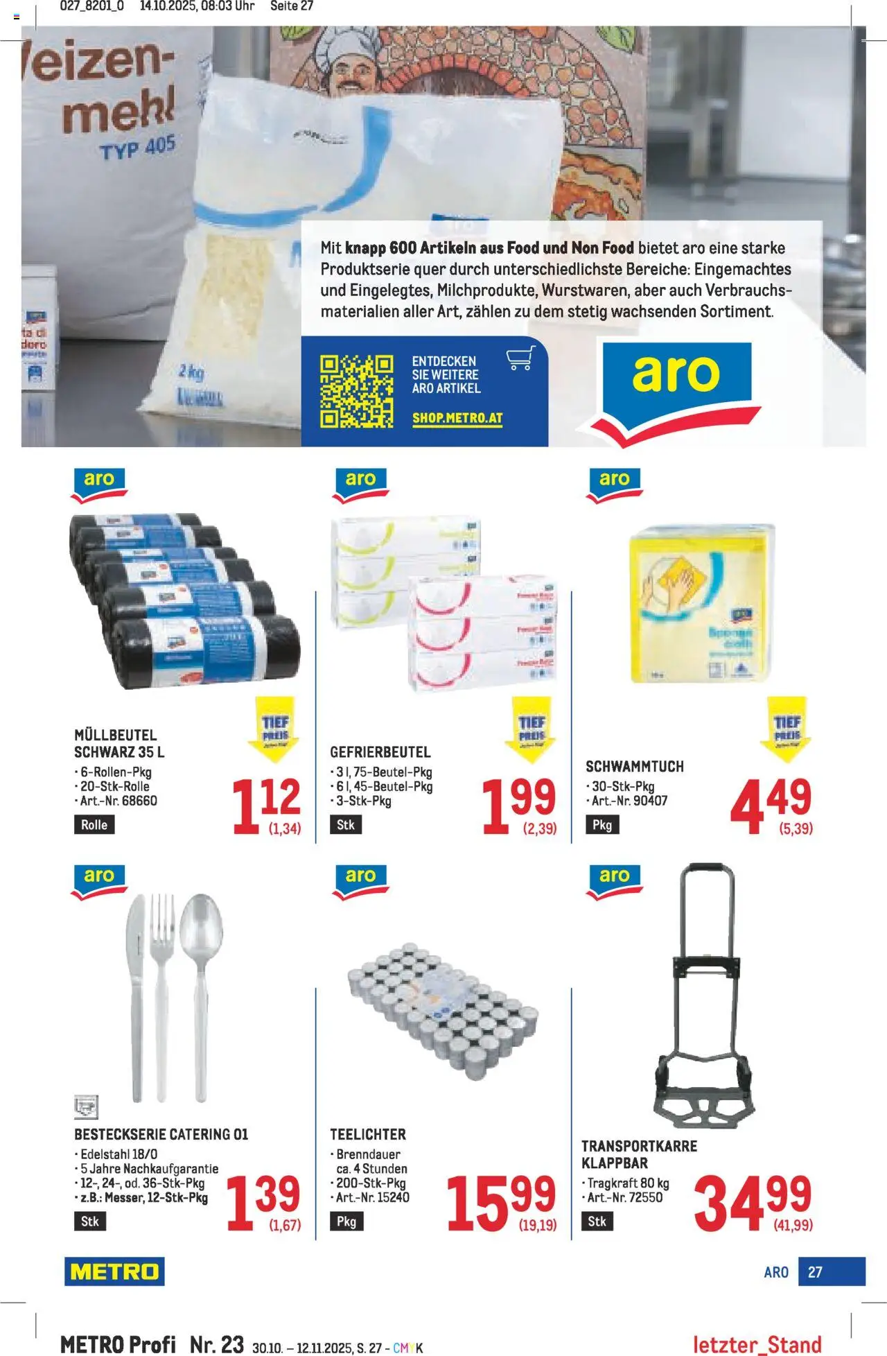 Metro angebote Profi gültig ab 30.10.2025 | Seite: 27 | Produkte: Uhr