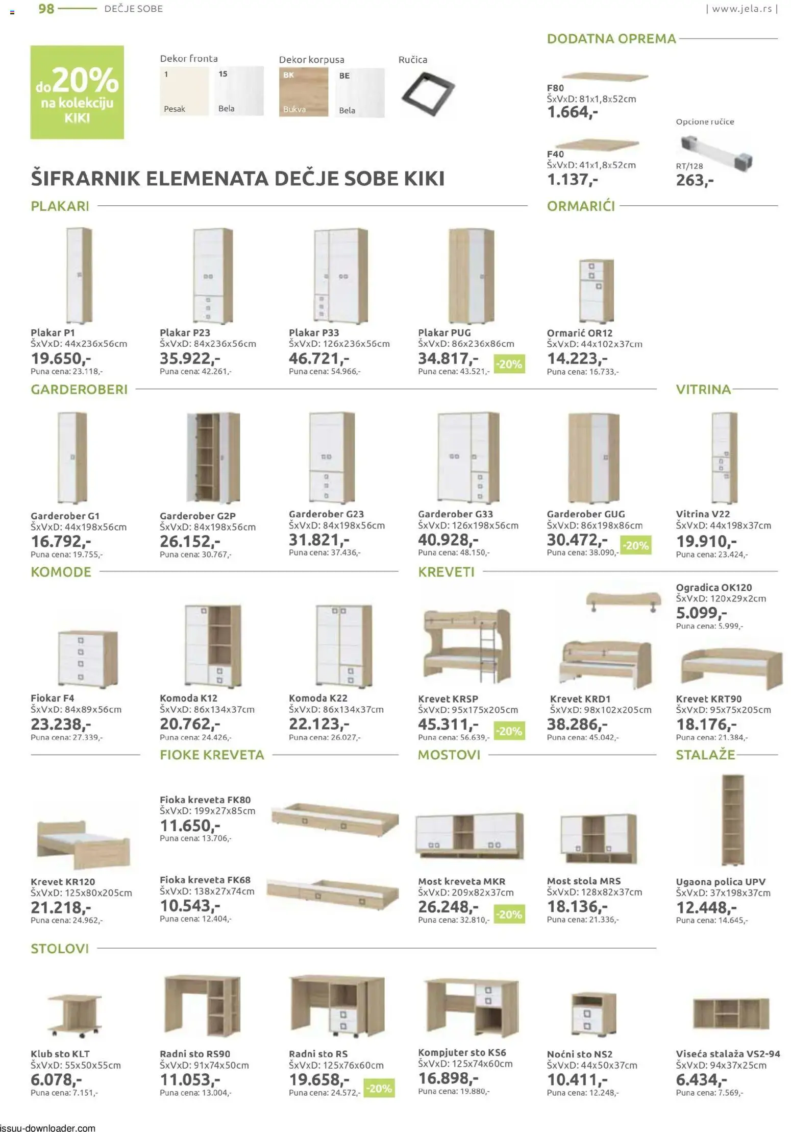 Jela katalog - važi od 09.02.2026 | Strana: 98 | Proizvode: Krevet, Polica, Kompjuter, Radni sto