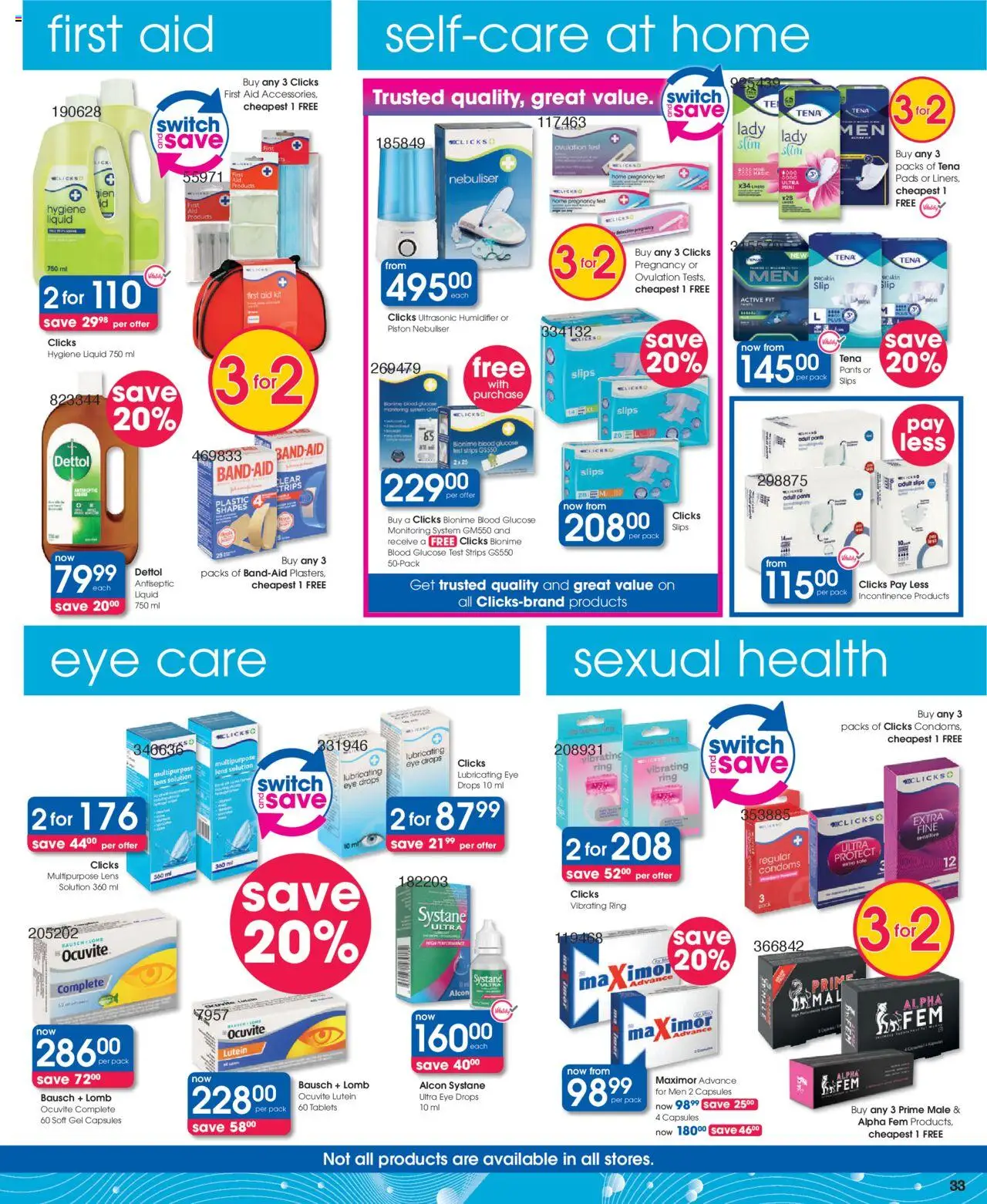 Clicks Specials │ valid from 07.08.2025 | Page: 29 | Products: Pants, Pads, Switch
