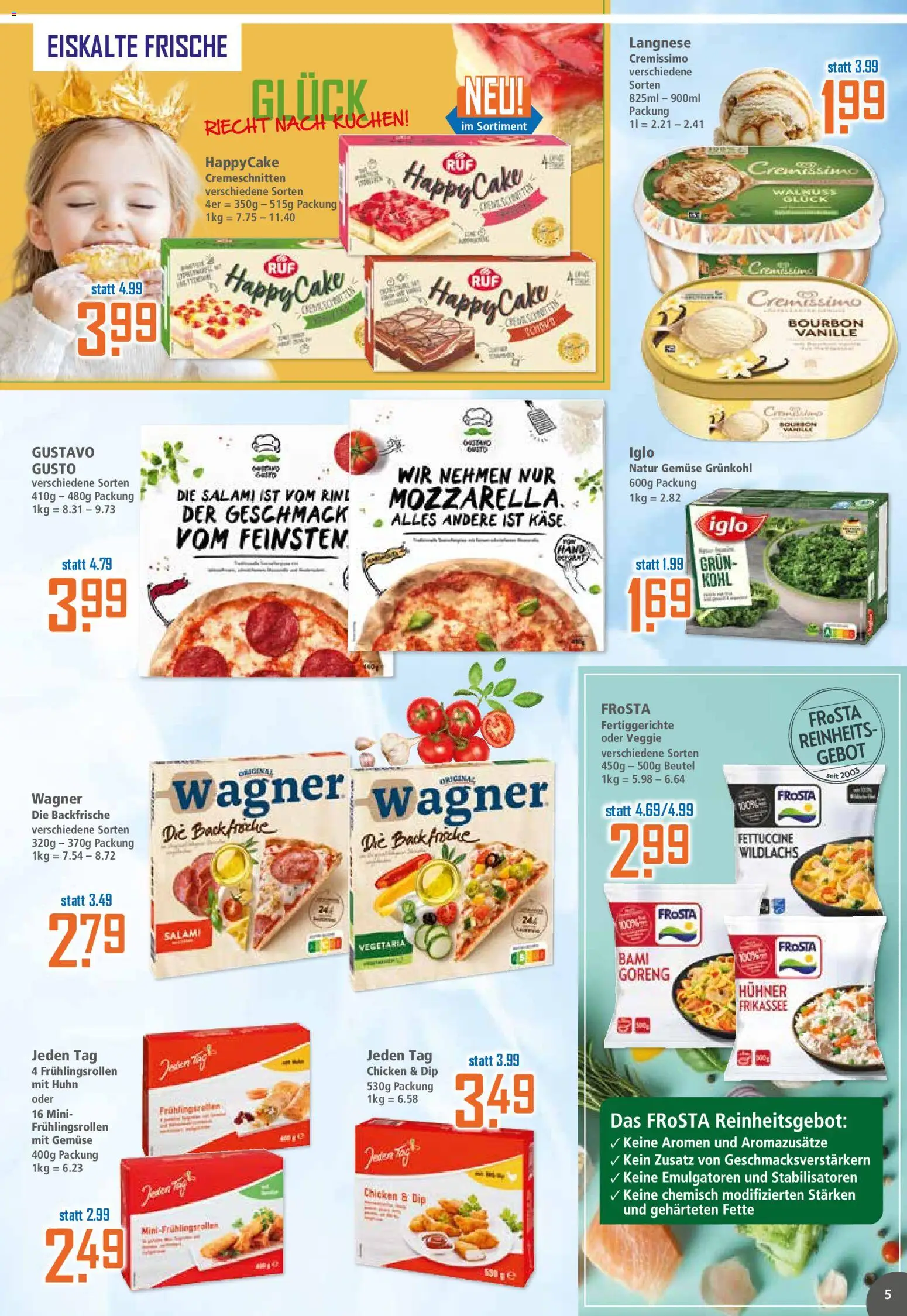 Klaas & Kock Prospekt 	 – gültig ab 02.02.2026 | Seite: 5 | Produkte: Gustavo gusto, Frosta, Salami, Bourbon