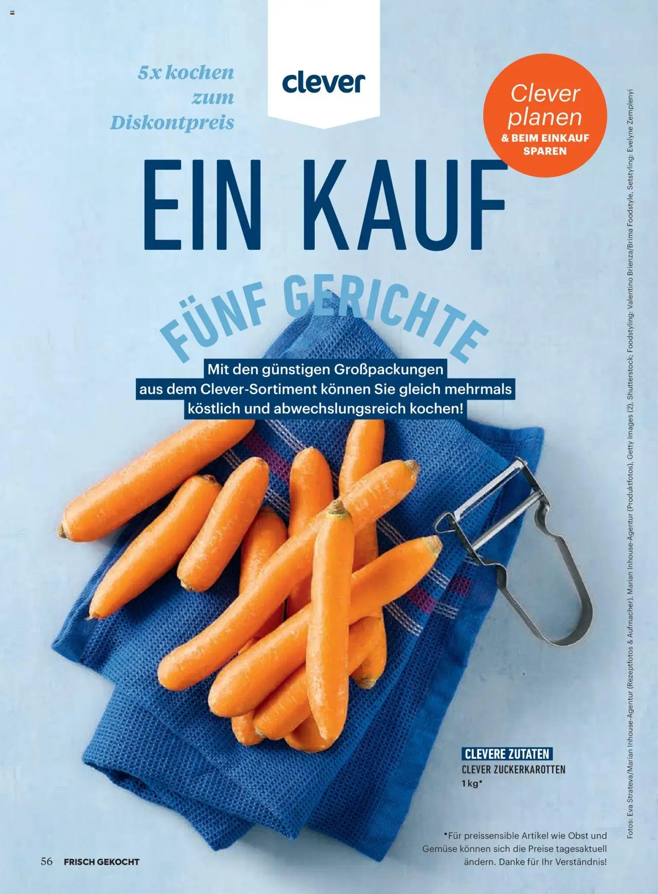 Billa Frisch Gekocht gültig ab 03.07.2025 | Seite: 56 | Produkte: Gemüse, Obst