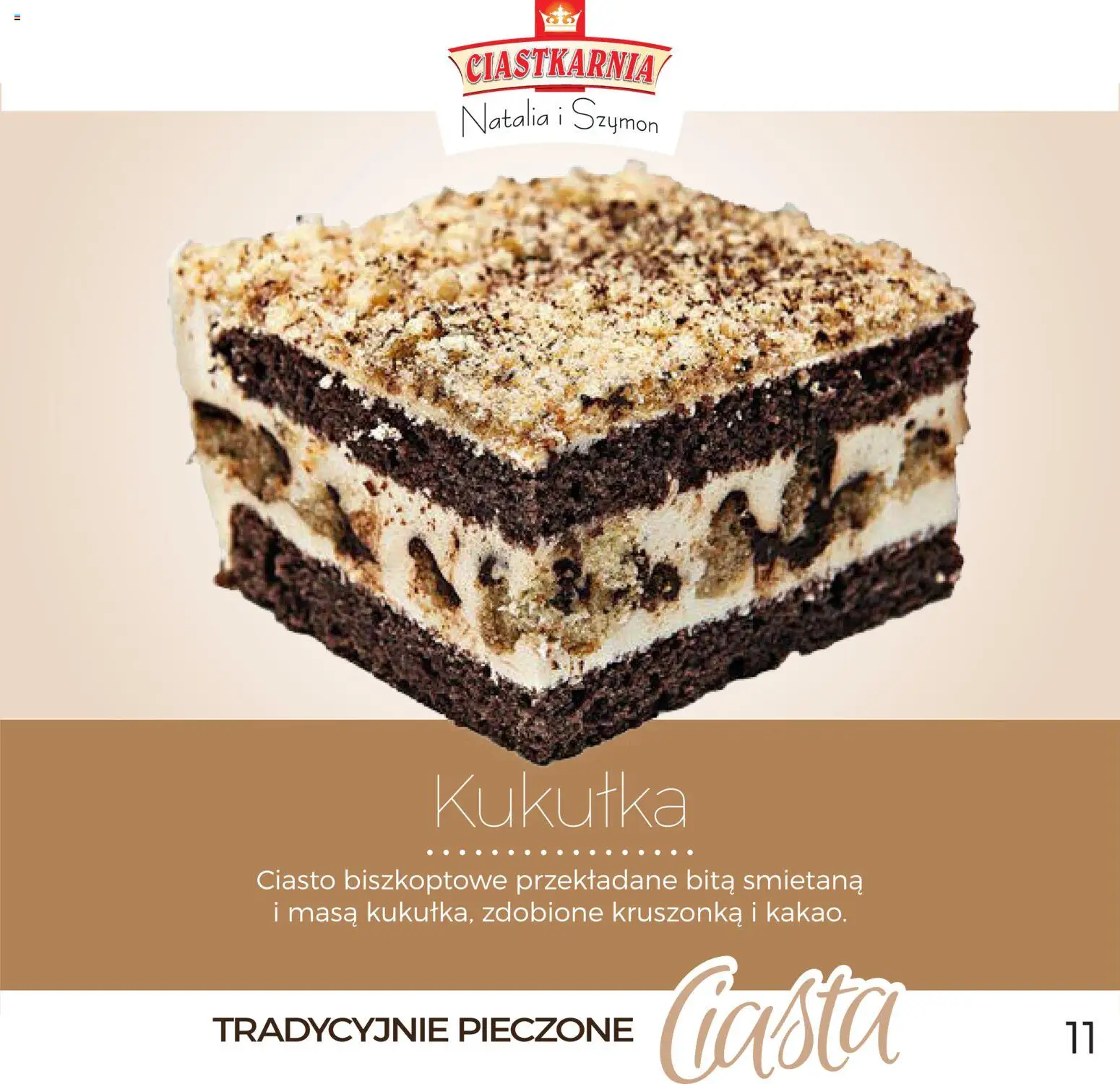 Topaz Gazetka - Ciasta  od 01.12.2025 | Strona: 11 | Produkty: Ciasto karmelowe, Ciasto, Krowka