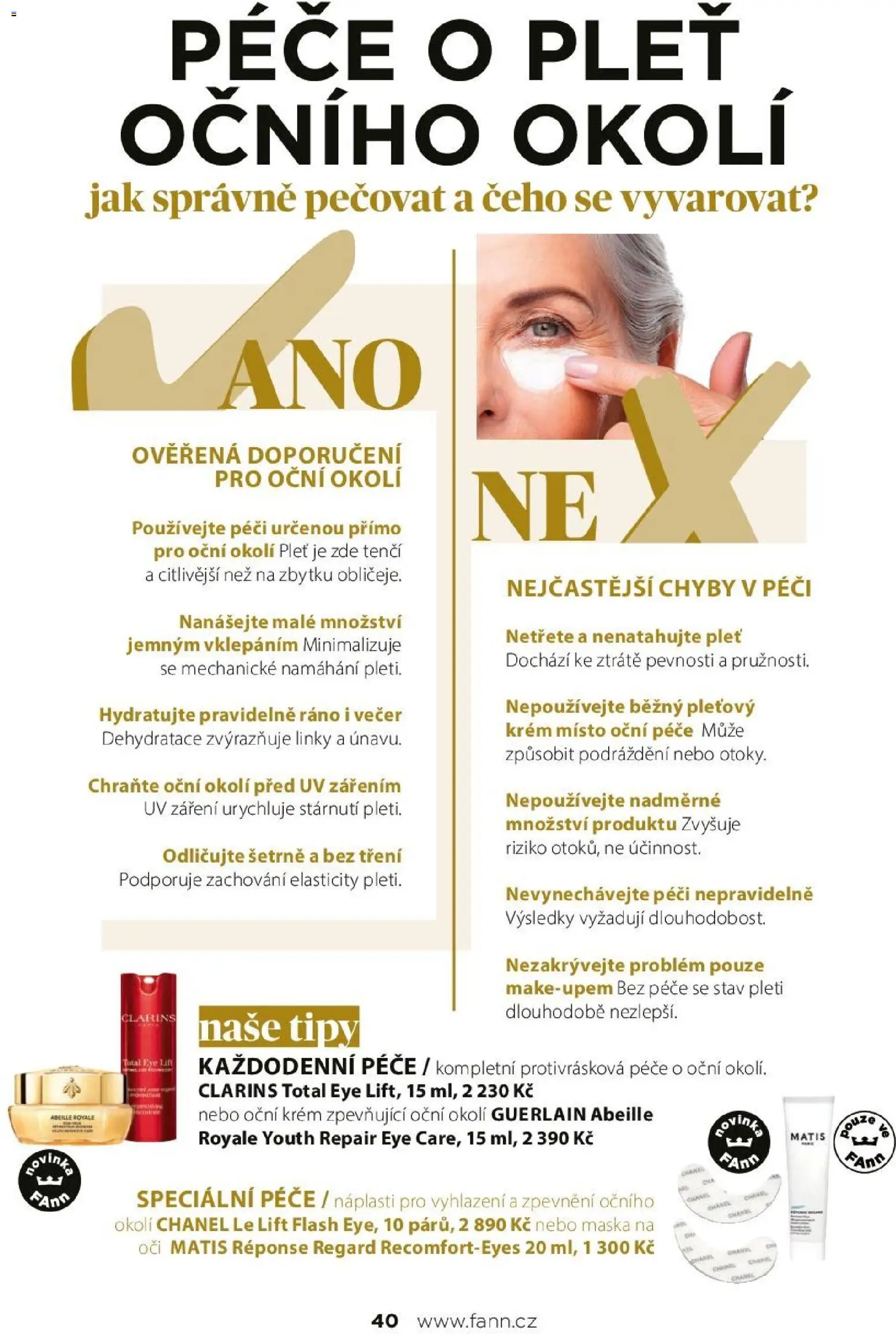 FAnn parfumerie katalog Jaro 2025 od 24.02.2026 | Strana: 40 | Produkty: Krém, Maska