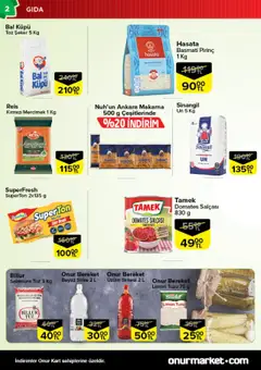 Onur Market Katalog - 02.09.2025 tarihinden itibaren geçerlidir | Sayfa: 2