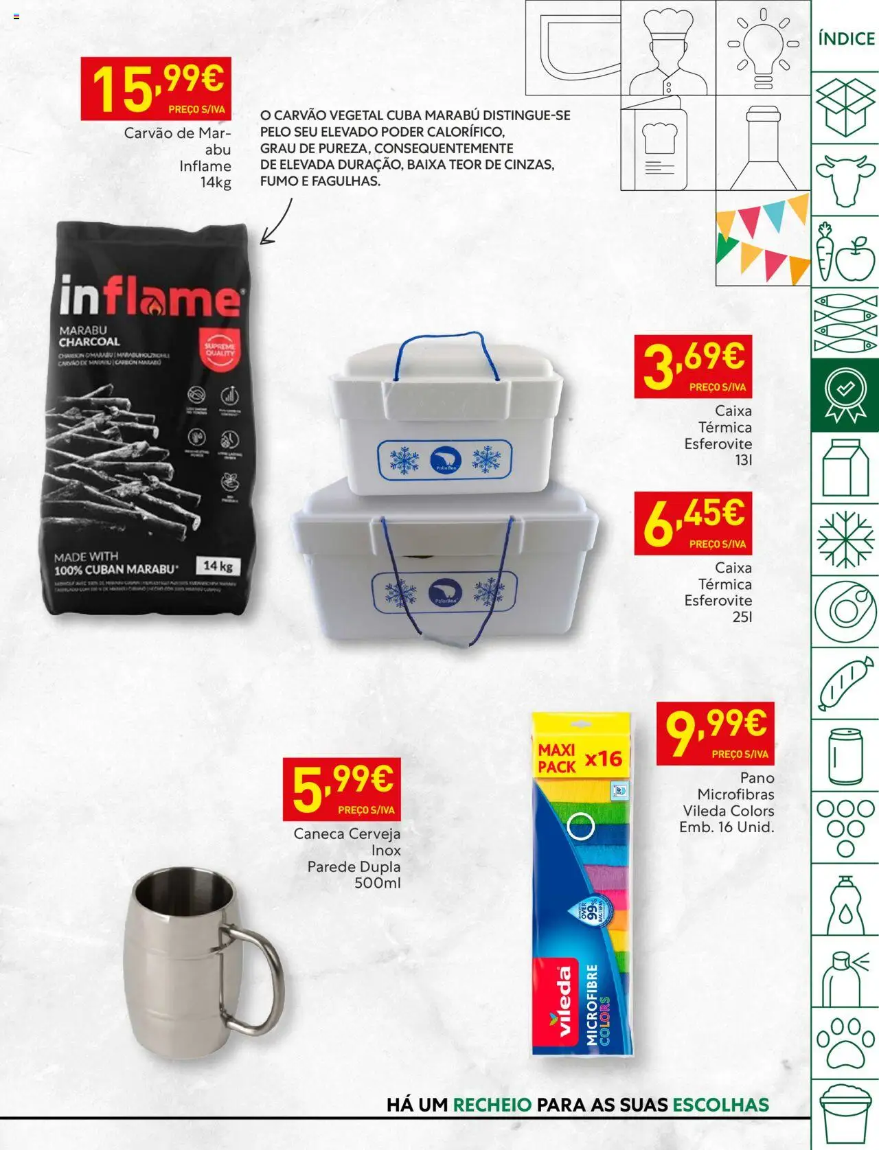 Recheio folheto │ válido de 24.06.2025 | Página: 17 | Produtos: Caixa térmica, Caneca, Carvão vegetal, Cerveja