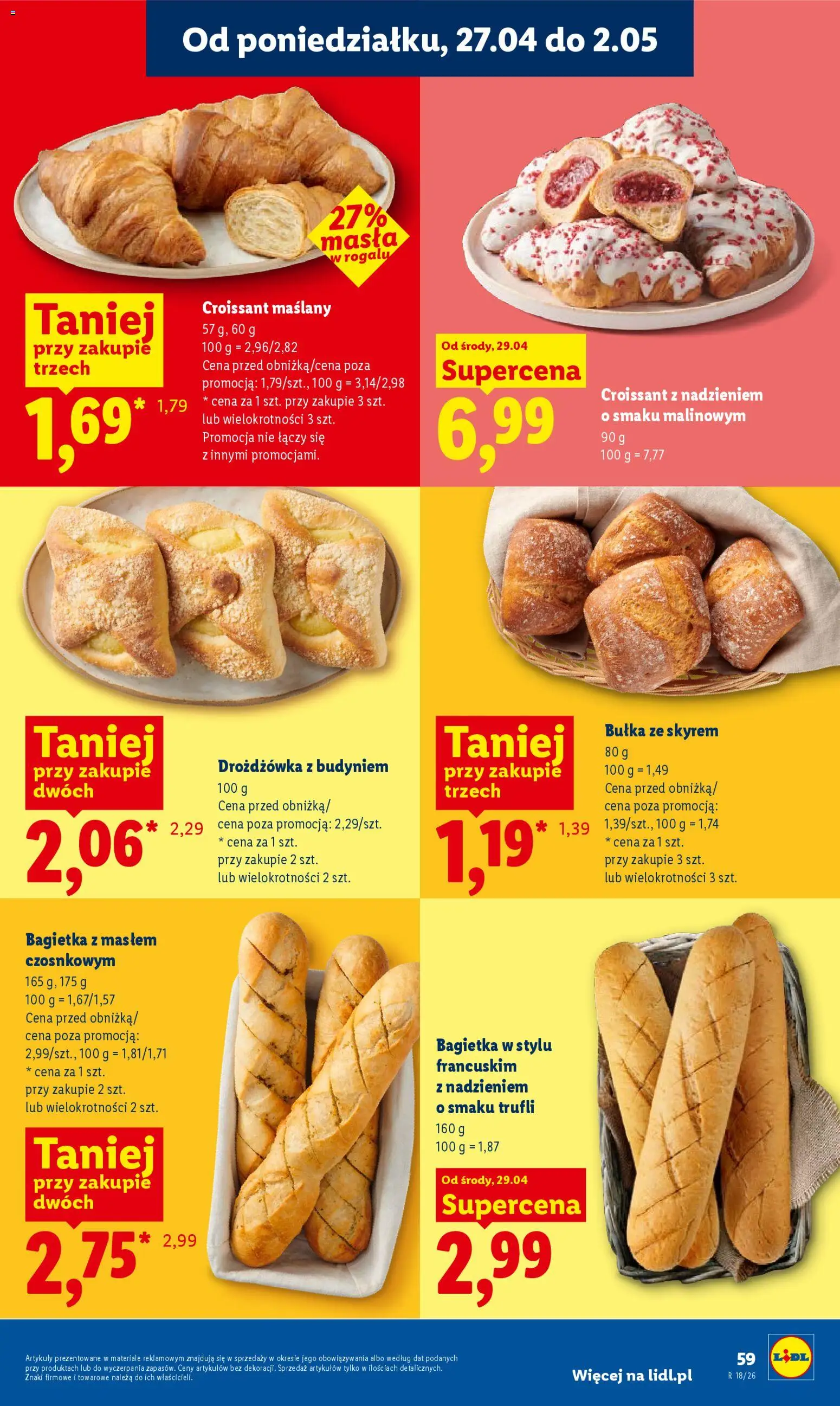 Lidl Polsko leták od 29.04.2026 | Strana: 59 | Produkty: Croissant