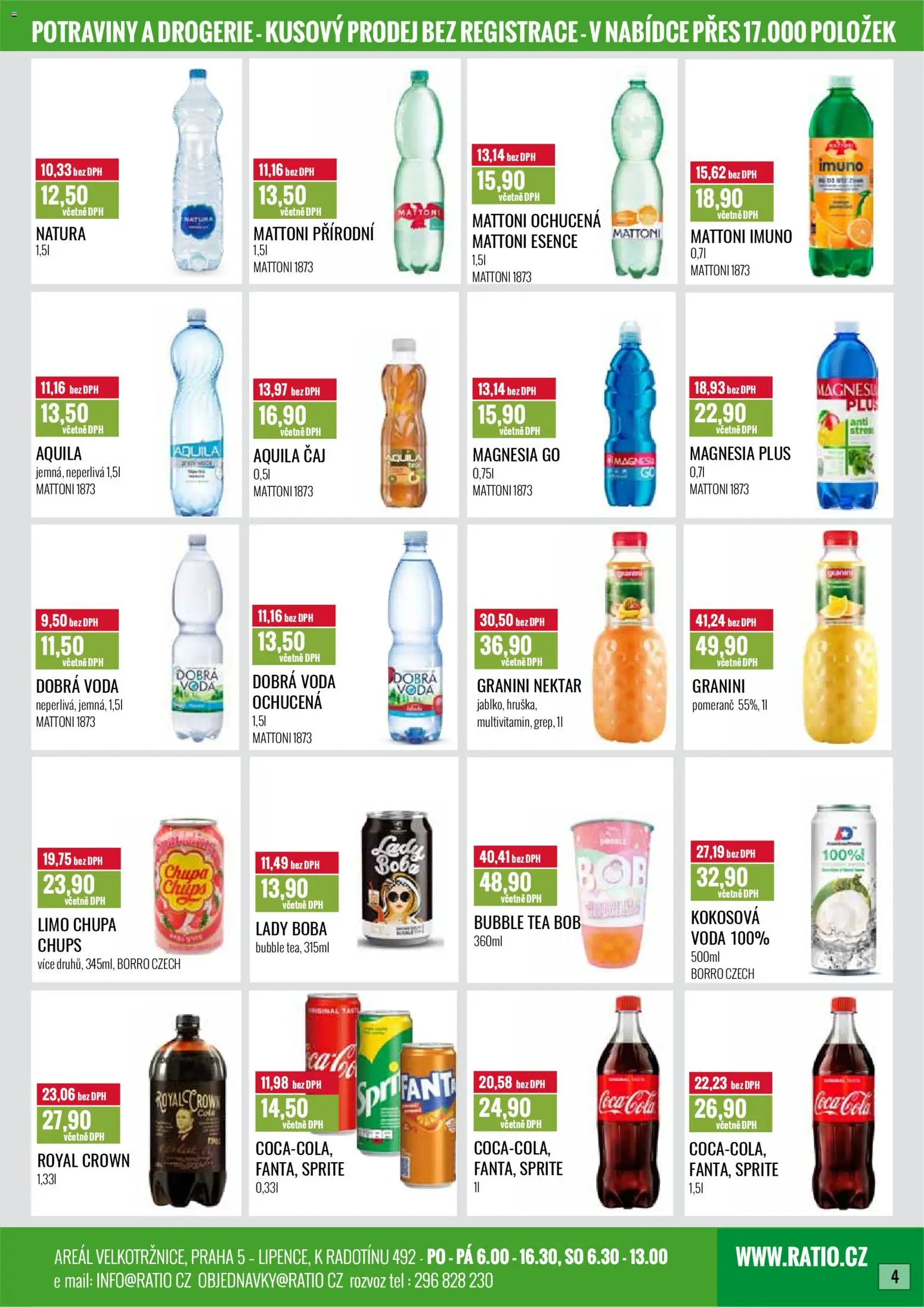 Ratio leták od 01.02.2026 | Strana: 5 | Produkty: Dobrá voda, Mattoni, Voda, Granini