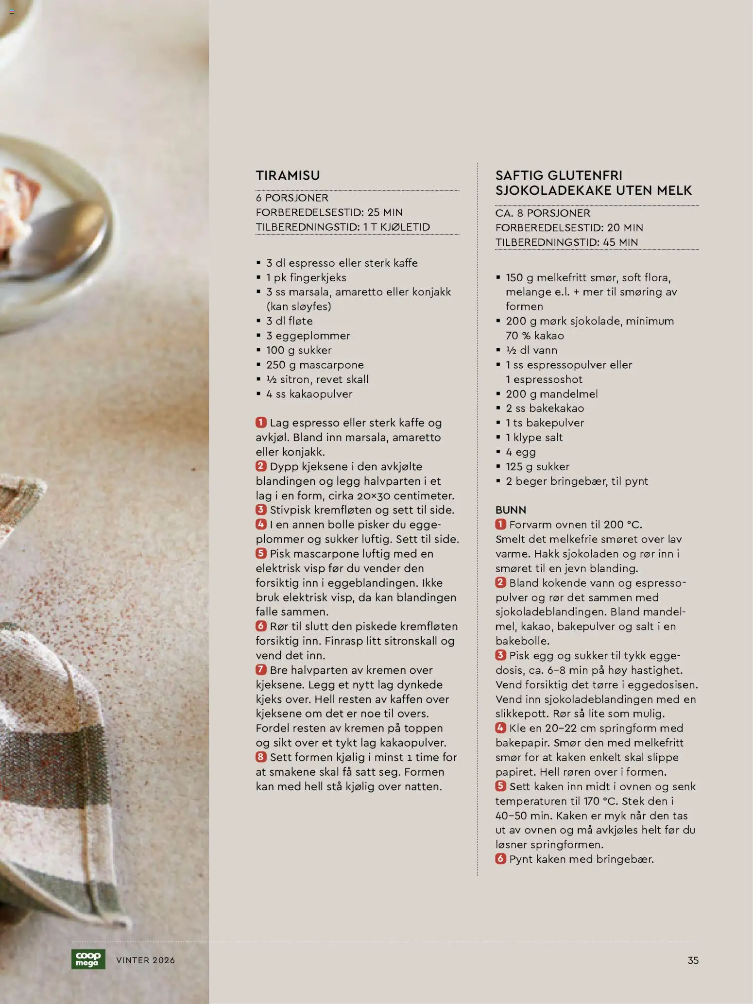 {H1} | Side: 35 | Produkter: Egg, Kaffe, Plommer, Granola