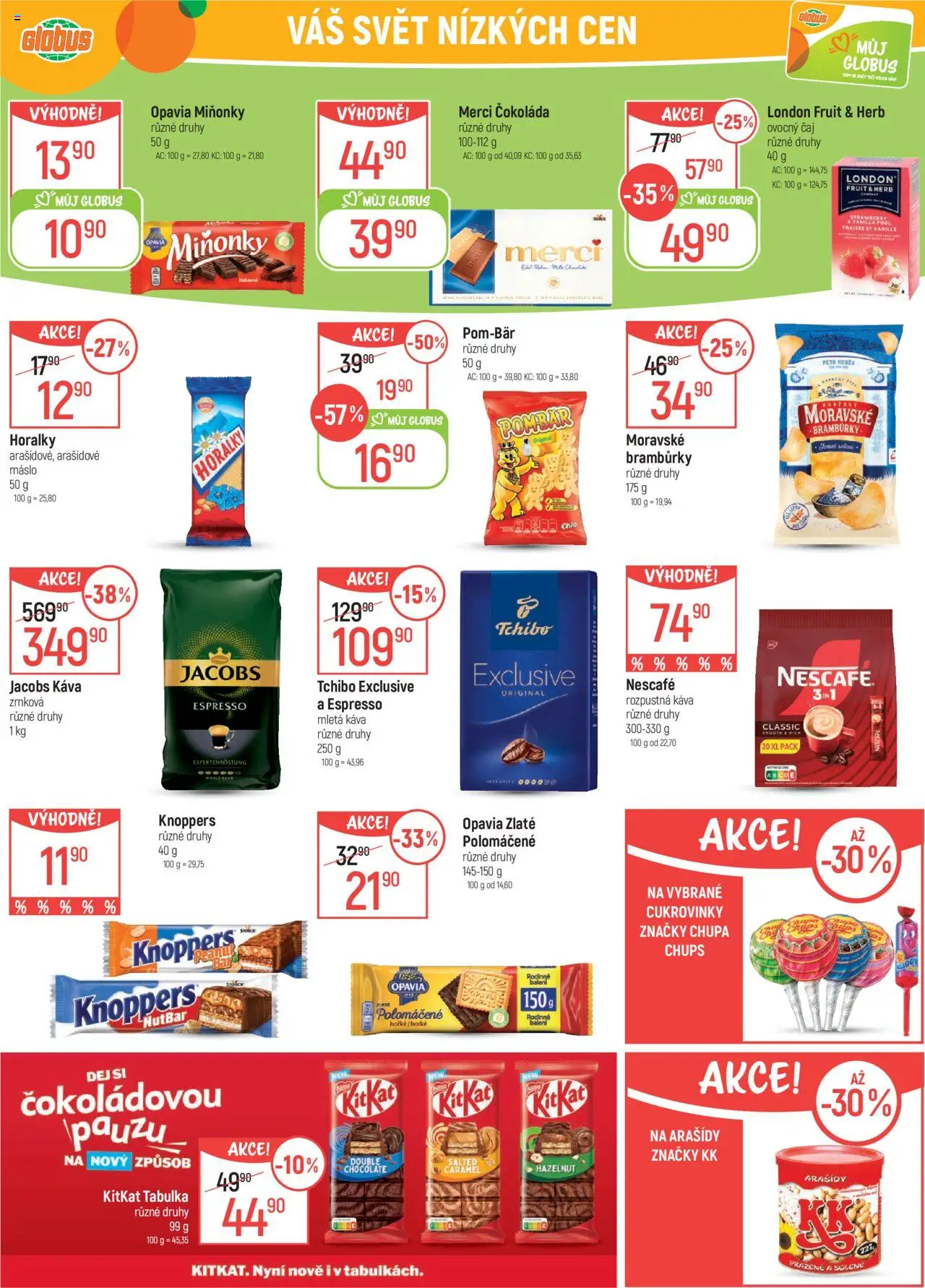 Globus leták - Trmice od 04.06.2025 | Strana: 29 | Produkty: Čokoláda, Rozpustná káva, Bramburky, Jacobs