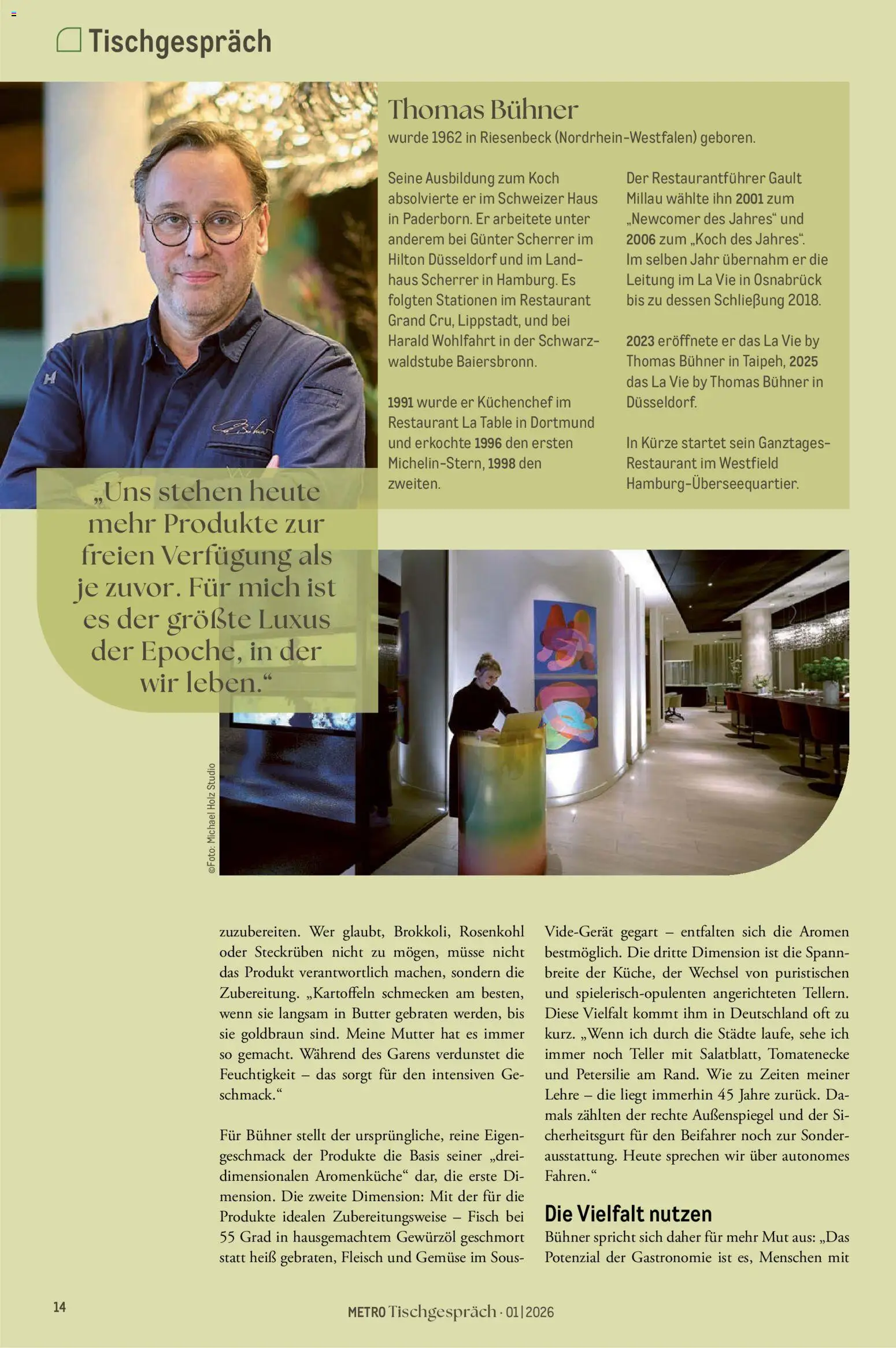 Metro Tischgespräch – gültig ab 01.02.2026 | Seite: 14 | Produkte: Butter, Fisch, Gemüse, Fleisch