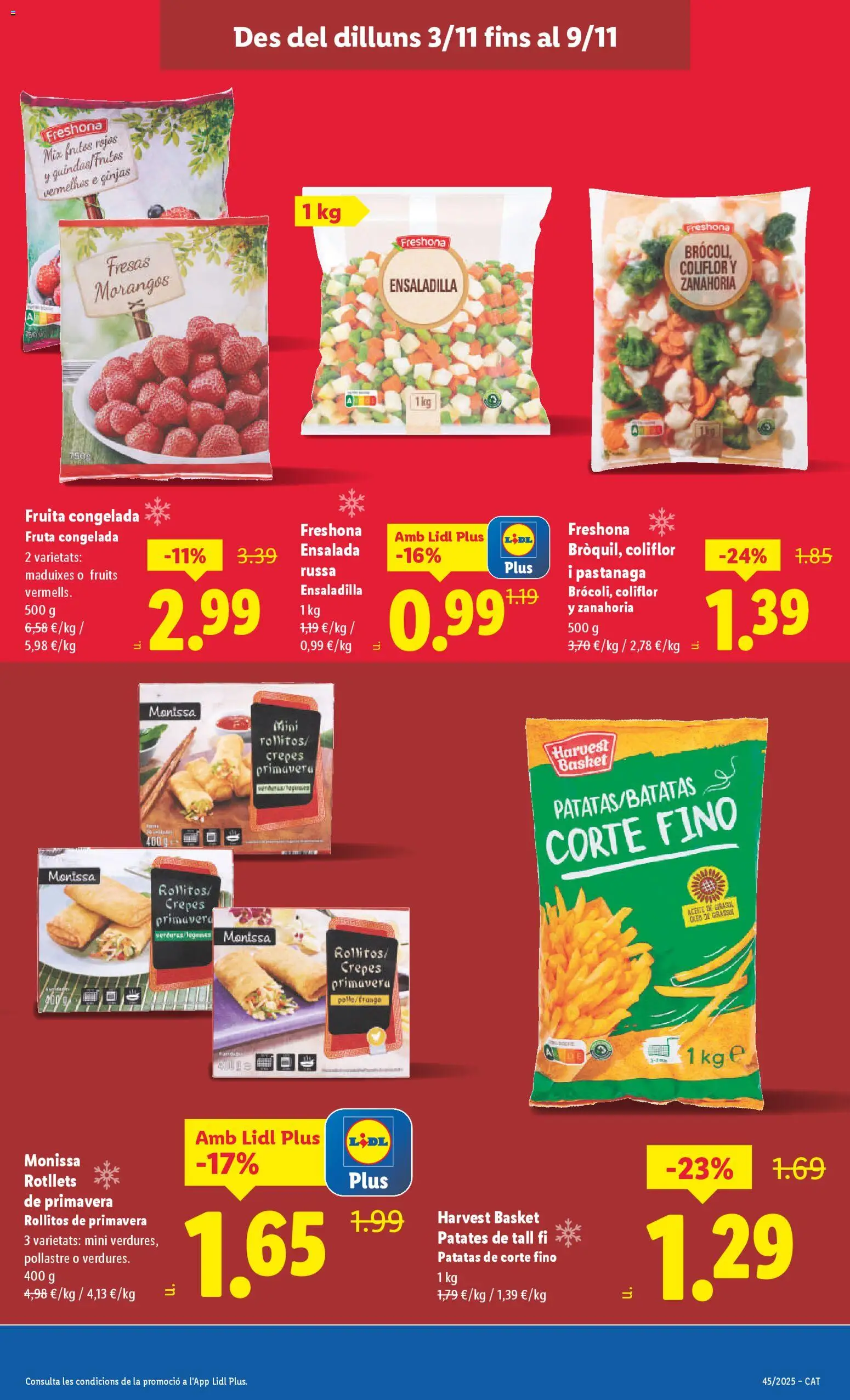 Lidl folleto │ válido desde el 03.11.2025 | Página: 5 | Productos: Ensaladilla, Fresas, Ensalada, Αφυγραντήρας